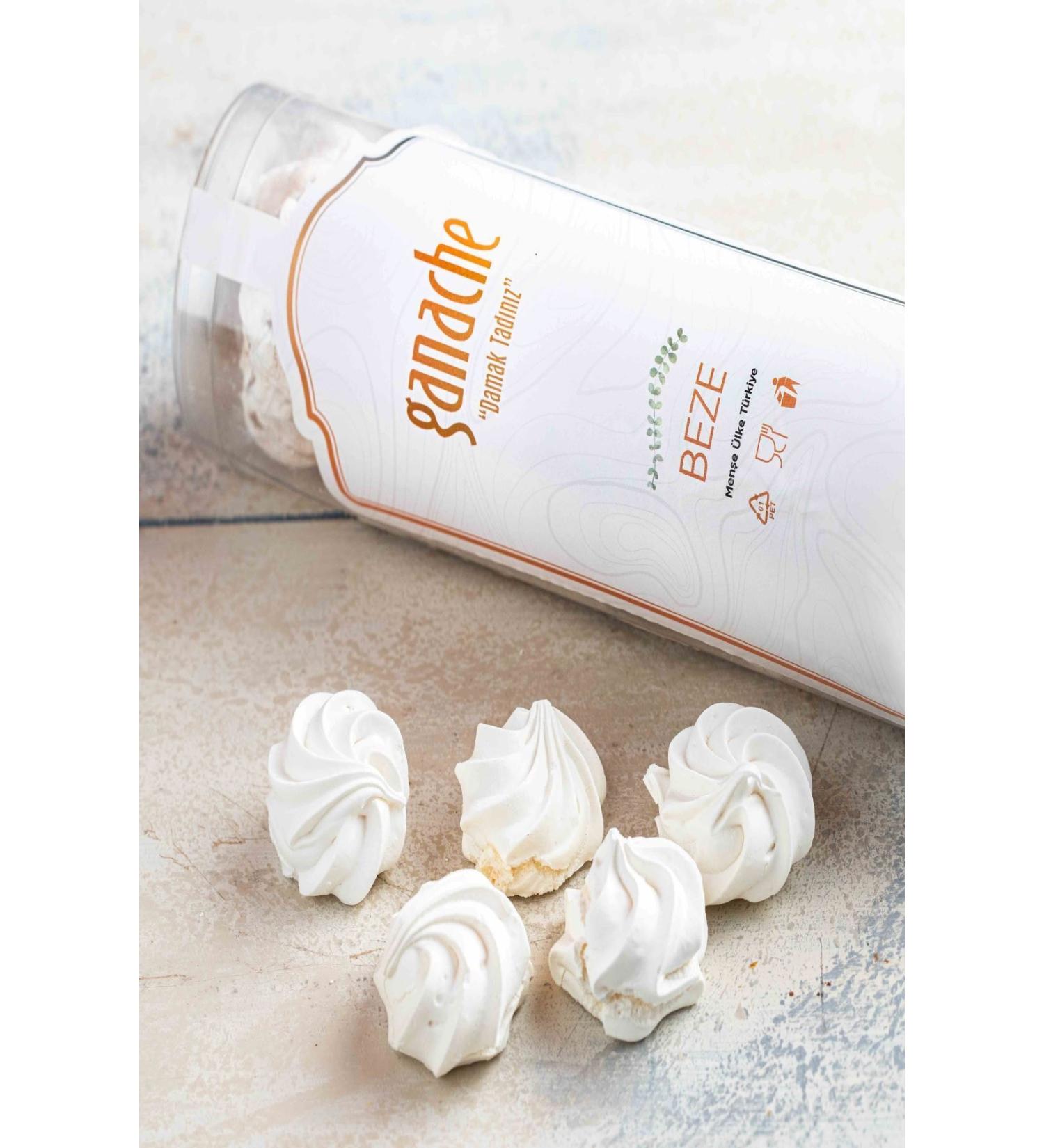 Ganache Patisserie Meringue Cookies Dessert White / 1 Pack