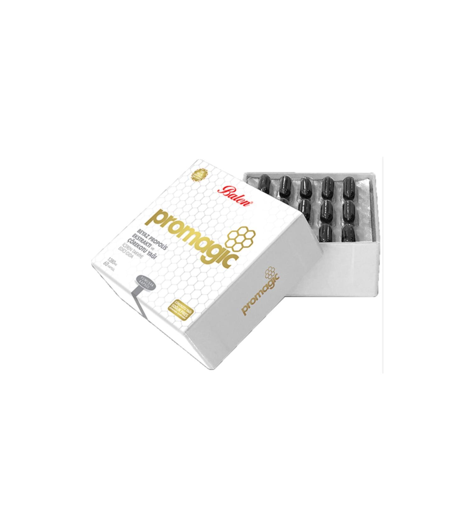 Balen Promagic White Propolis Extract and Black Cumin Oil Containing Supplementary Food