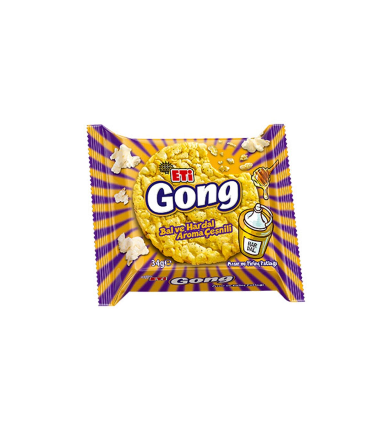 Eti Gong Honey and Mustard Flavored 34 G*18