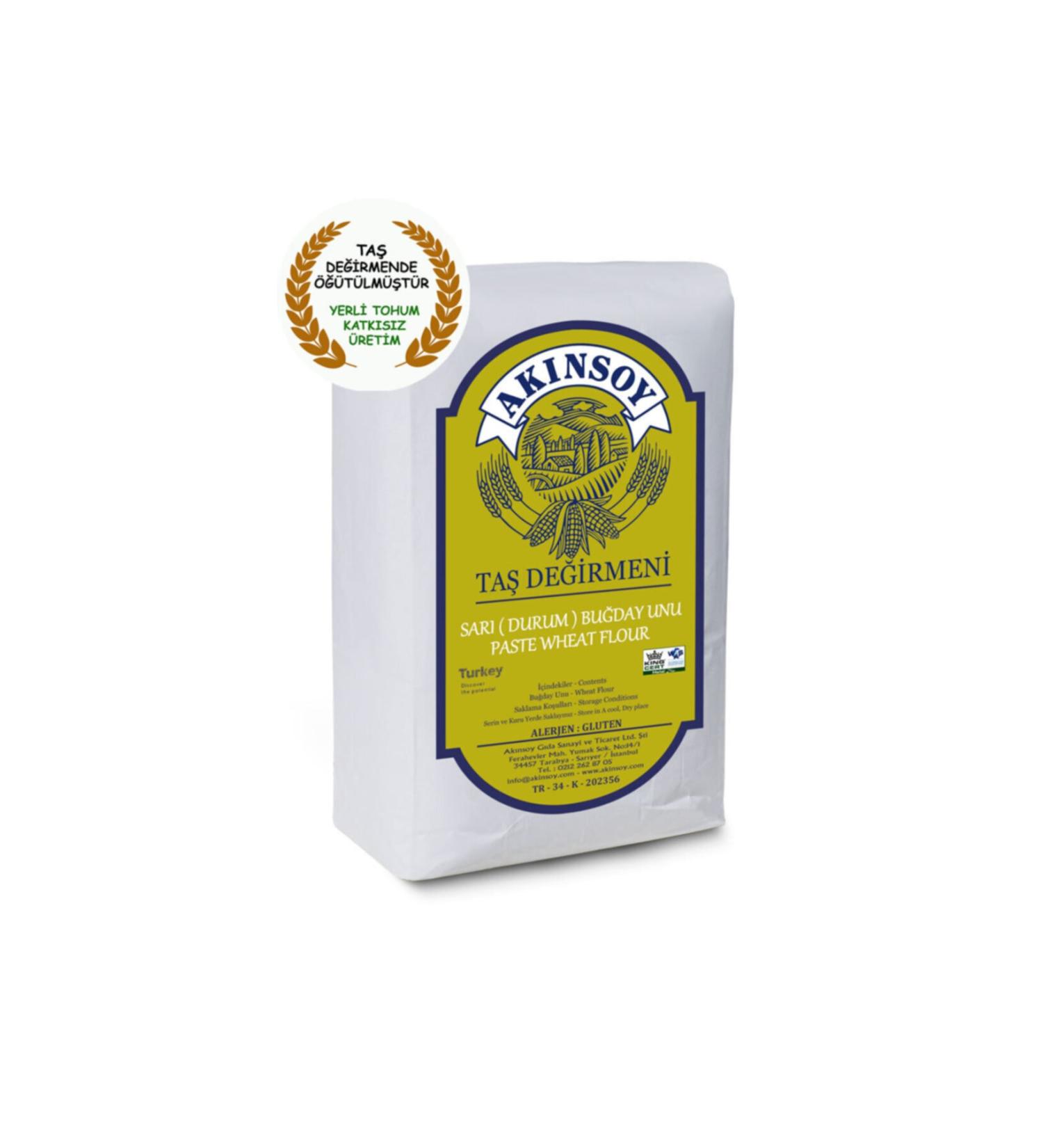 AKINSOY Yellow (durum) Wheat Flour 10kg