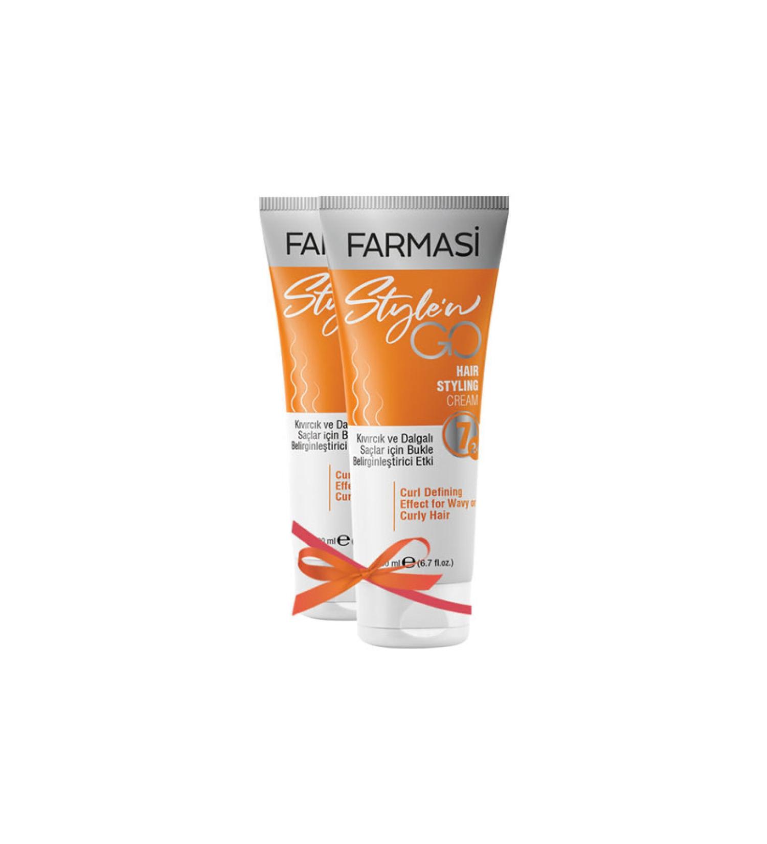 Farmasi Style N Go Hair Care Cream for Curly Hair 200 ml 2 Li