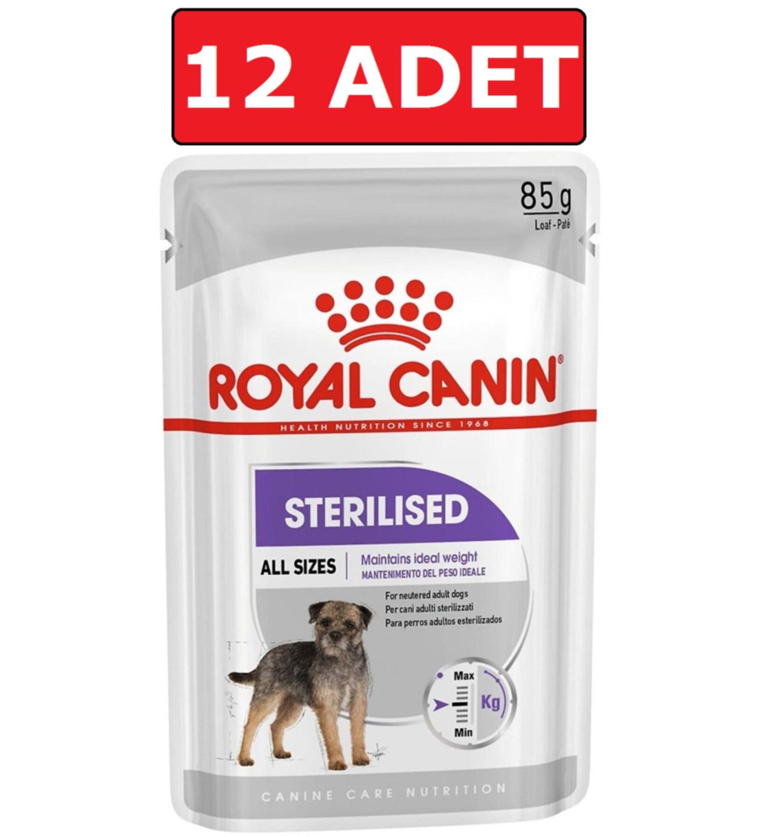 Royal Canin Sterilized Neutered Dog Canned Food 12 X 85 Gr Wet Food