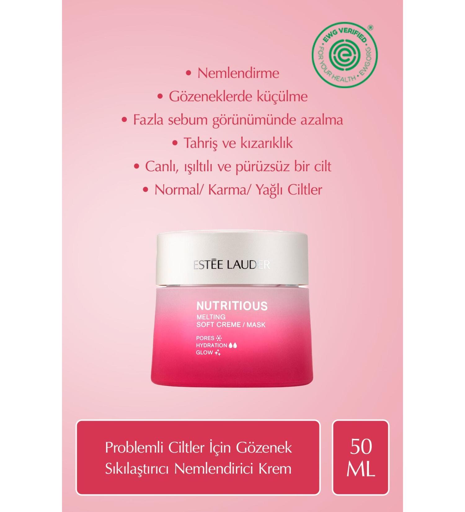 Estee Lauder Pore Tightening Oil Control Natural Ingredient Moisturizing Cream 50 ML. Face Care.