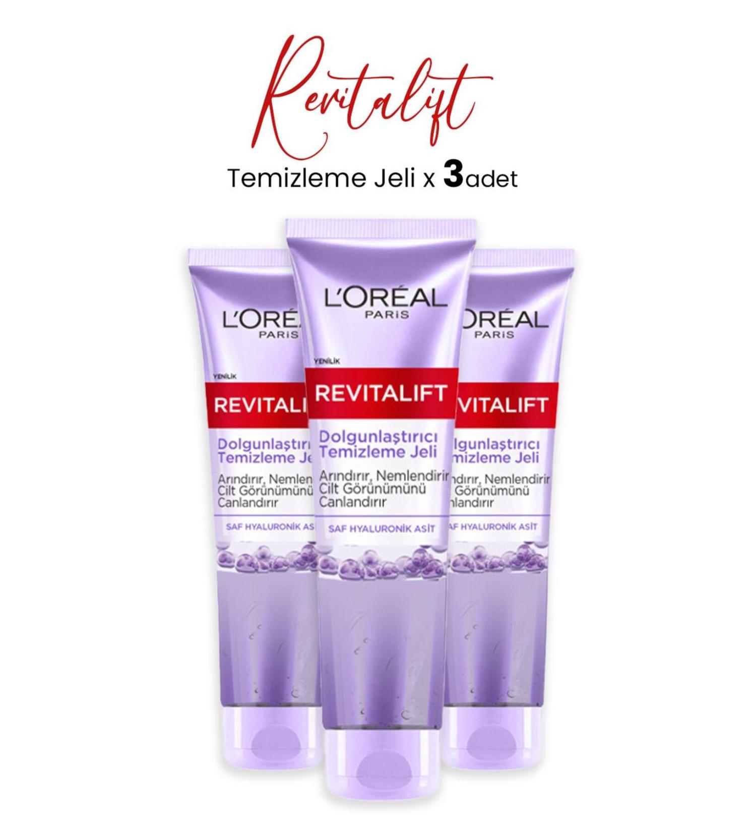 L'Oreal Paris Revitalift Plumping Cleansing Gel 150 ml X 3 Pcs