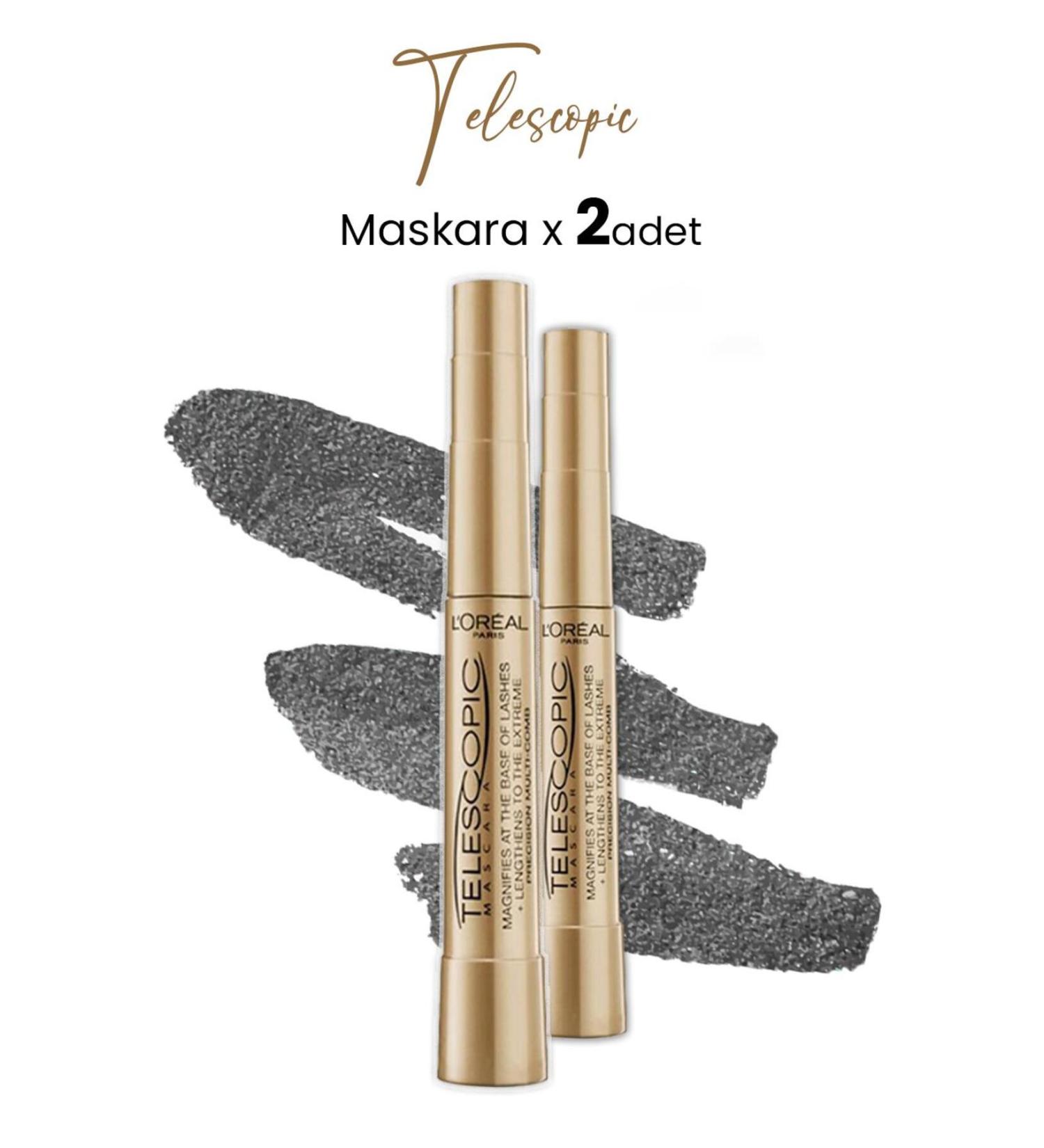 L'Oreal Paris Telescopic Mascara Black X 2 Pieces