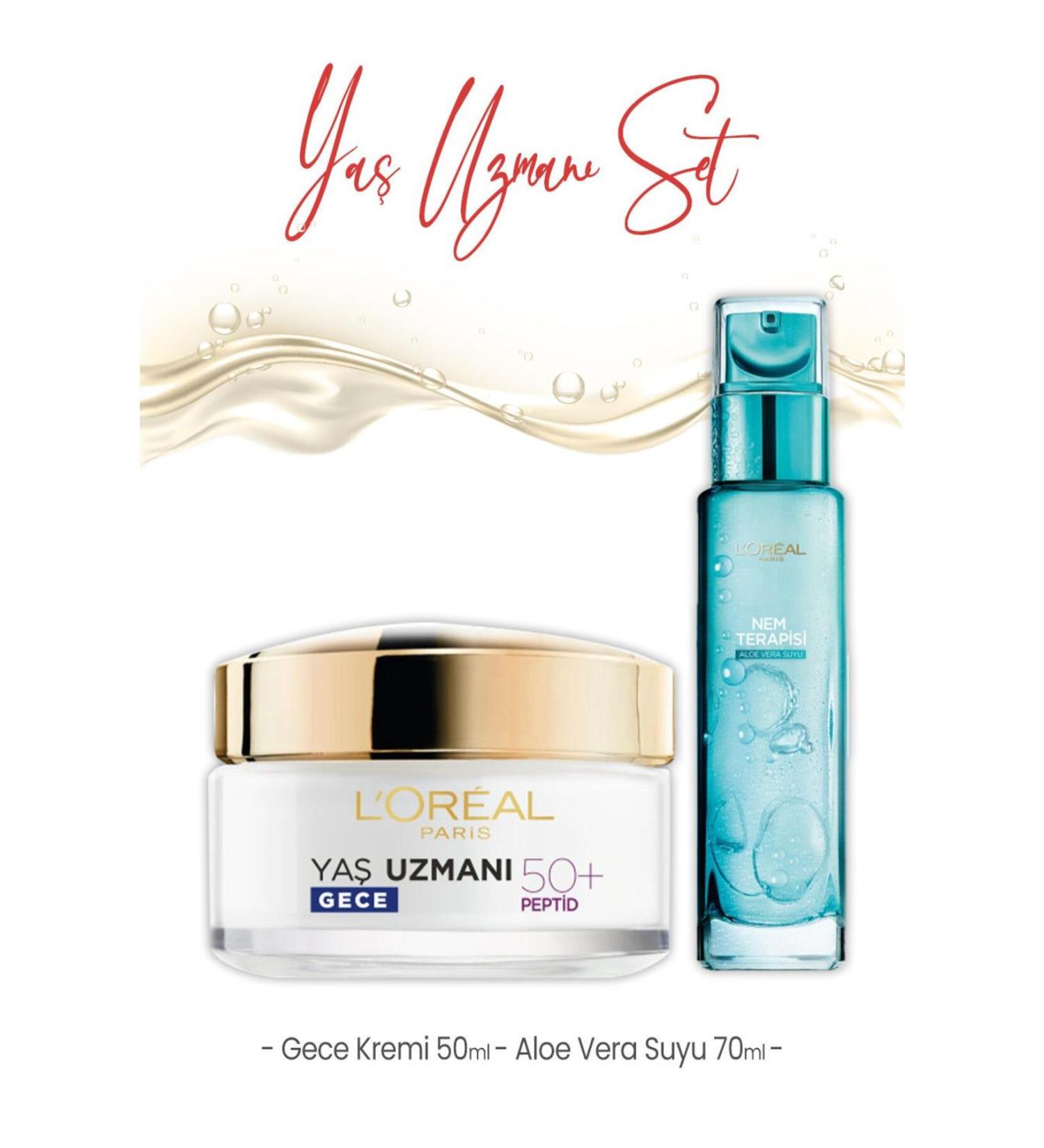 L'Oreal Paris Loreal Paris Age Expert Night Cream 50 ml and Aloe Vera Juice 70 ml