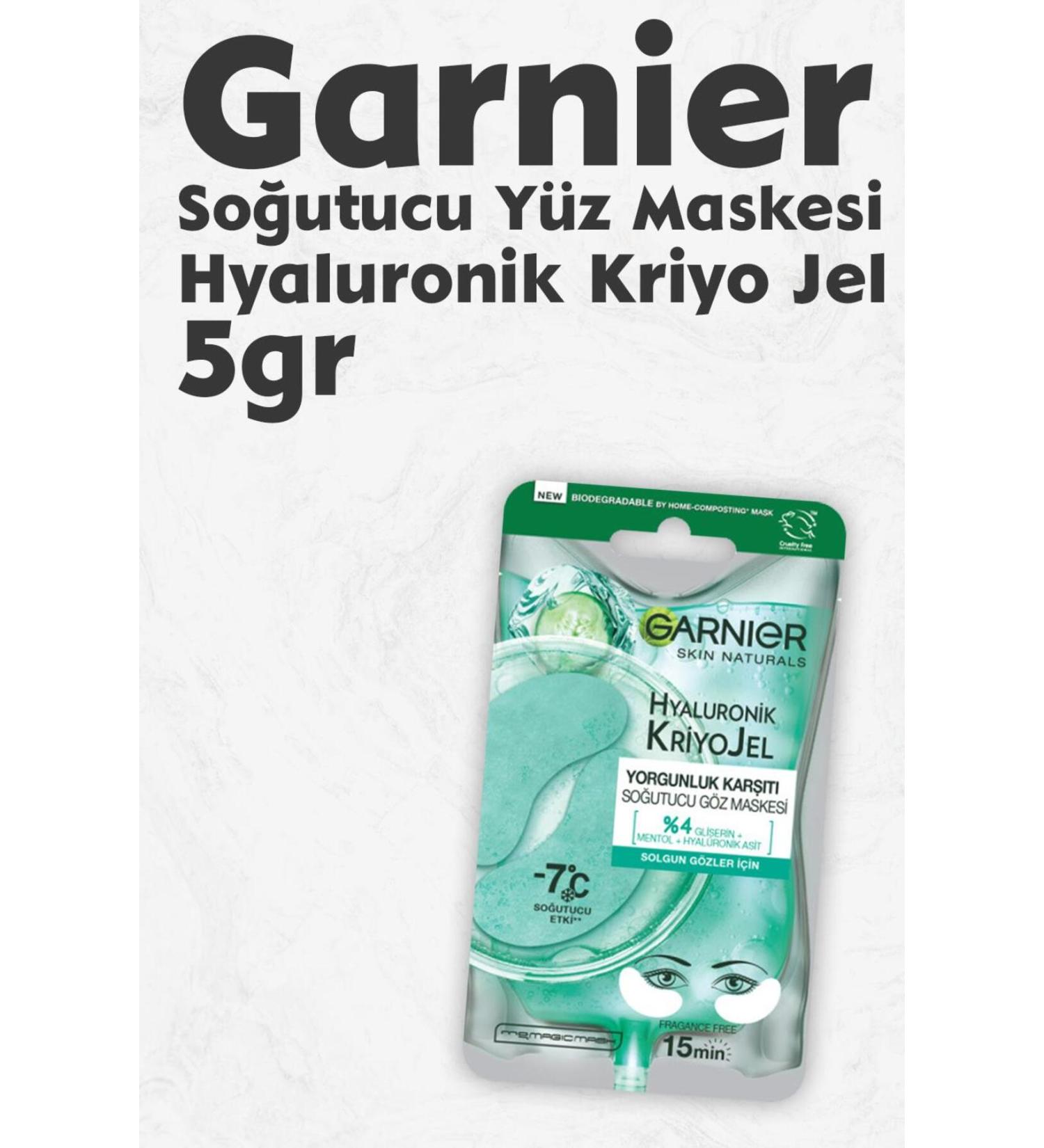 Garnier Cooling Eye Mask Hyaluronic Cryo Gel 5 gr