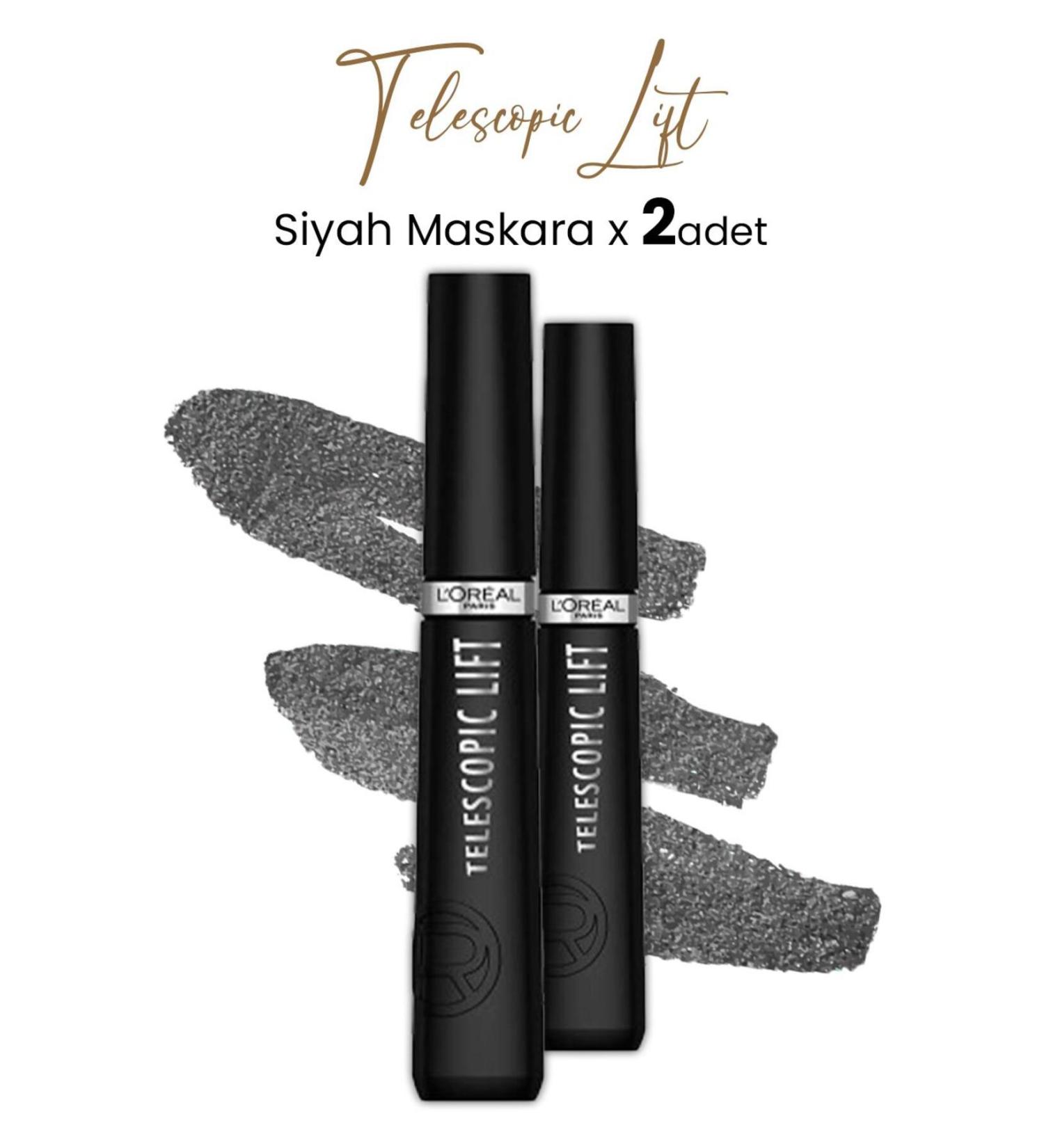 L'Oreal Paris Telescopic Lift Mascara Black X 2 Pieces