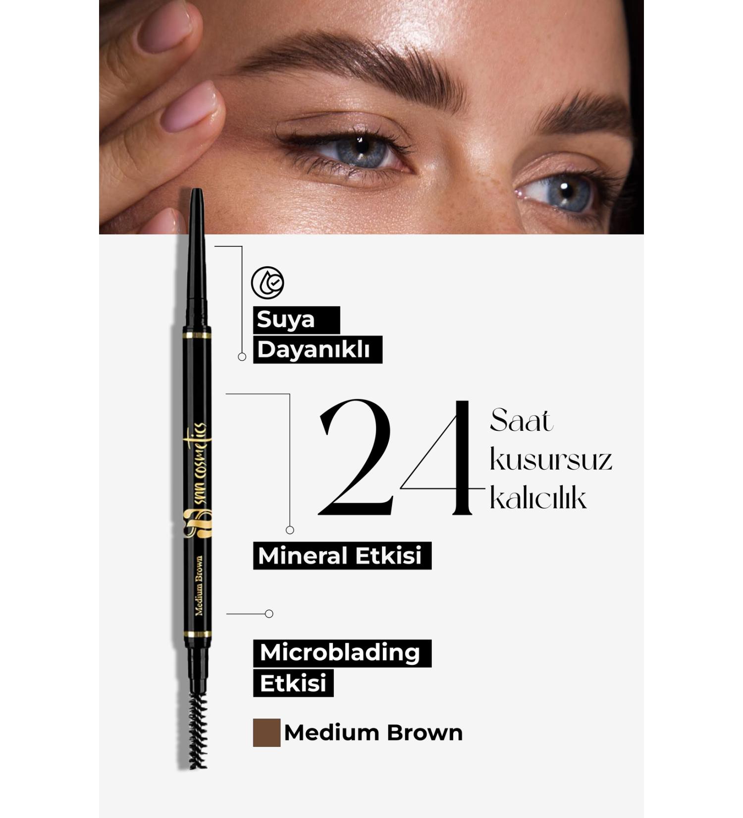 SNNCOSMETICS Noir Gun Eyebrow Pencil Medium Brown