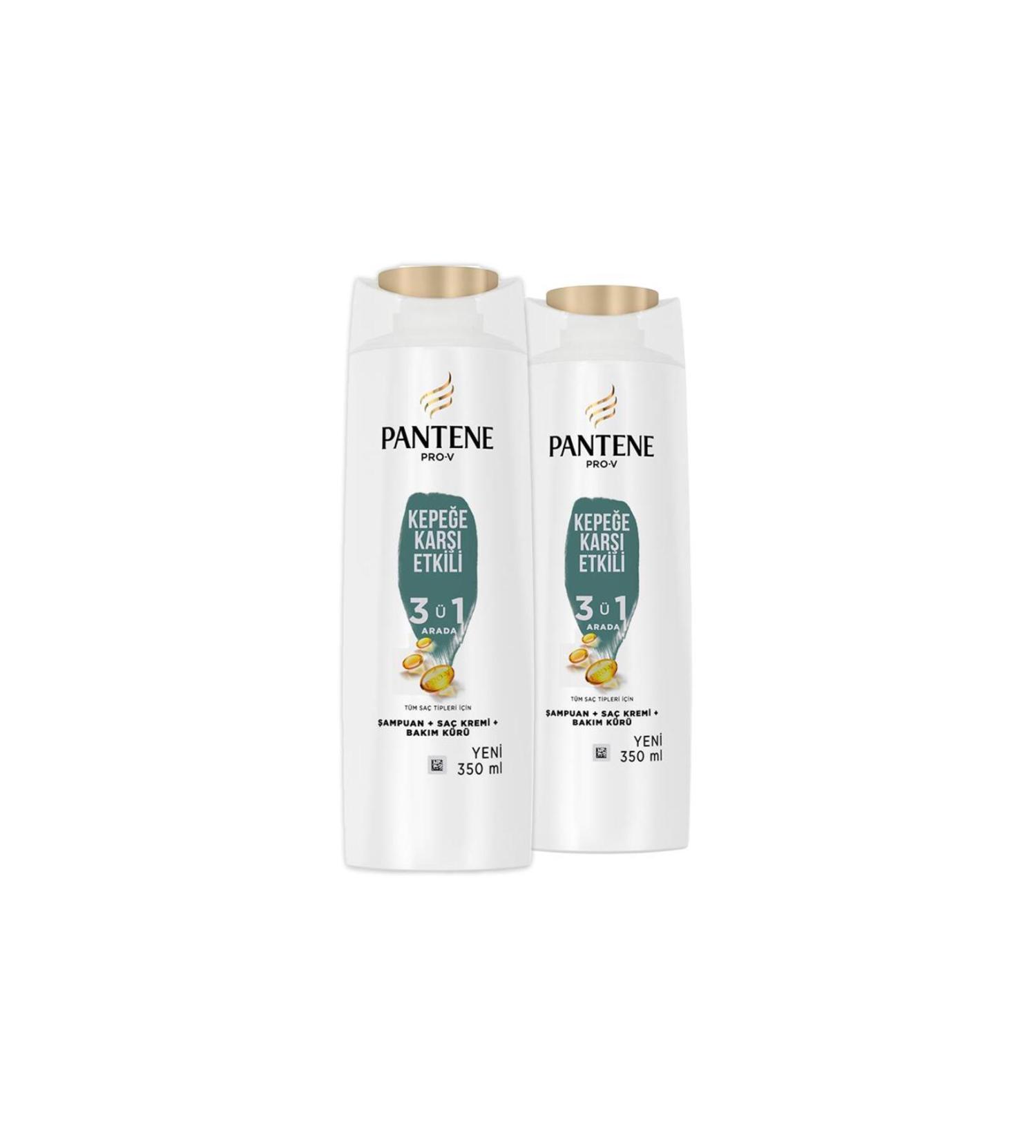 Pantene Shampoo Pro-v Anti-Dandruff 3 in 1 350 ml X 2