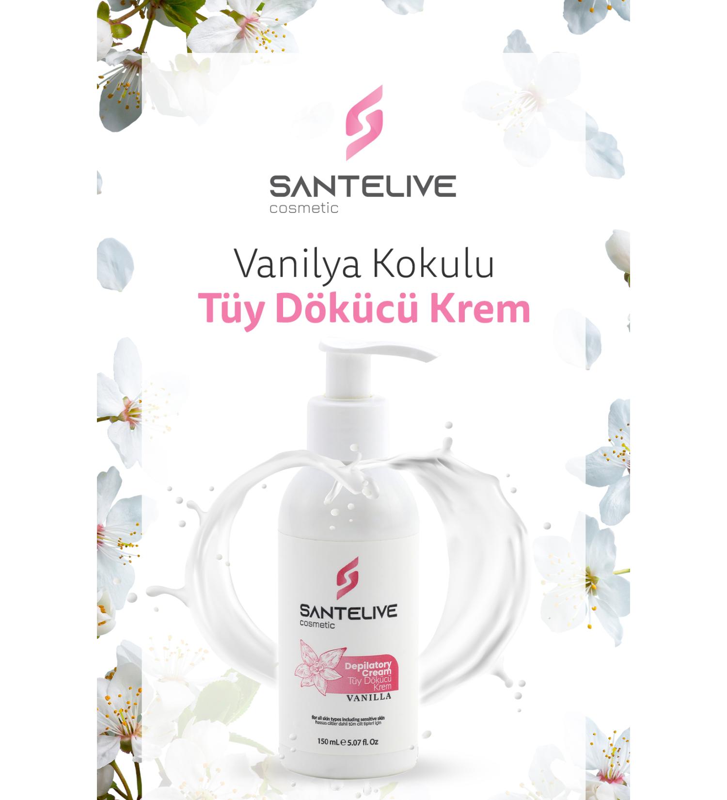 Santelive Vanilla Hair Removal Cream - 150 ml - Buy Online on GoSupps.com