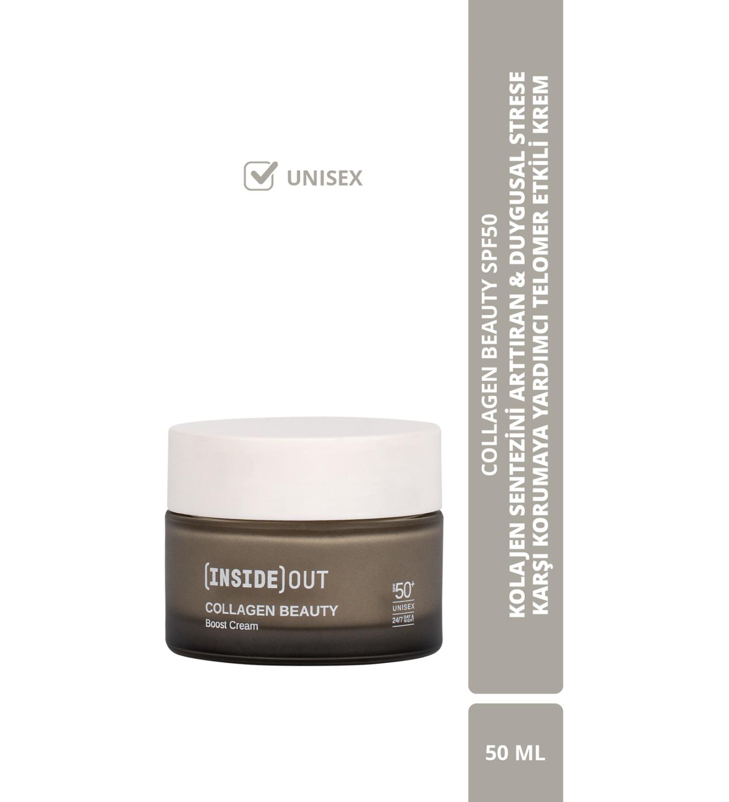 INSIDE OUT COLAGEN BOOST Cream with Telomere Effect that Increases Collagen Synthesis and Helps Protect Against Emotional Stress - Buy Online on GoSupps.com