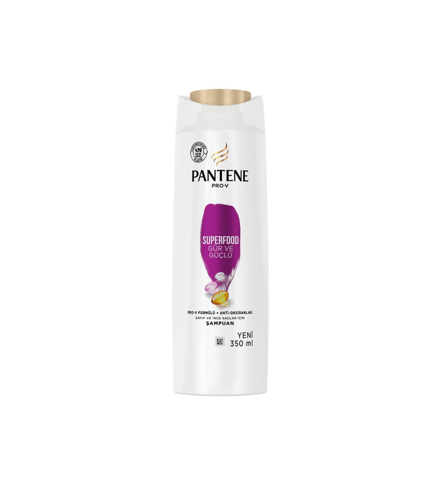 Pantene Superfood Thick and Strong Shampoo 350 ml - Buy Online on GoSupps.com