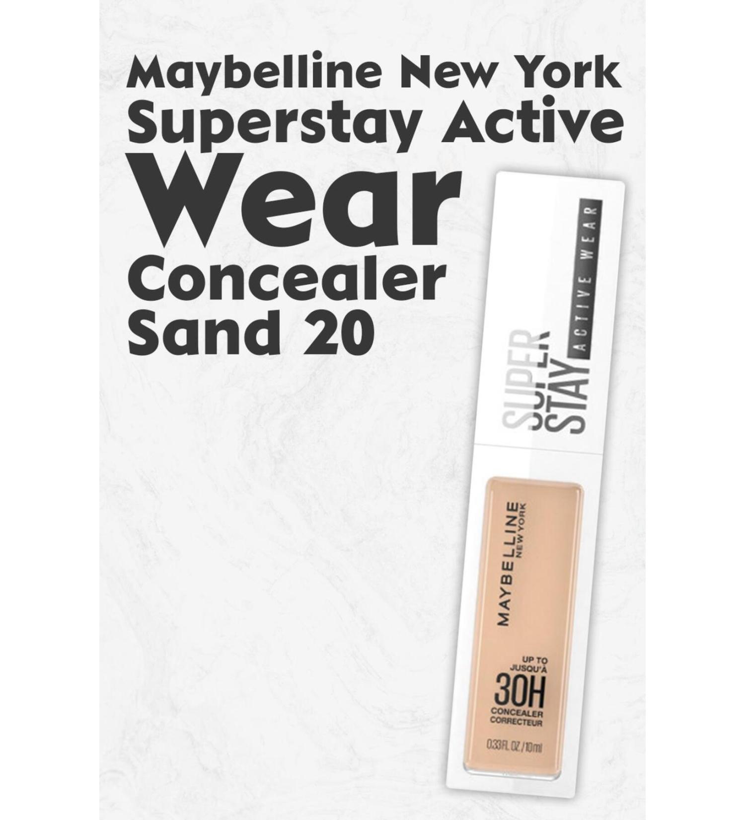 Maybelline New York Superstay Active Wear Concealer 20 Sand