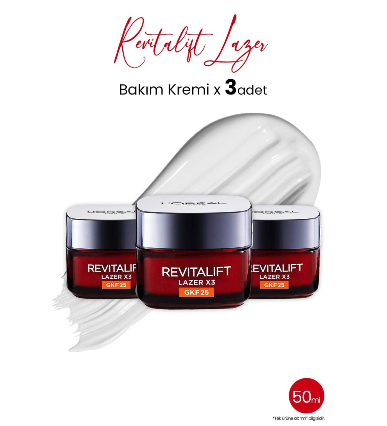 L'Oreal Paris Loreal Paris Revitalift Laser X3 Anti-Stain and Wrinkle Care GKF25 x 3 Pieces