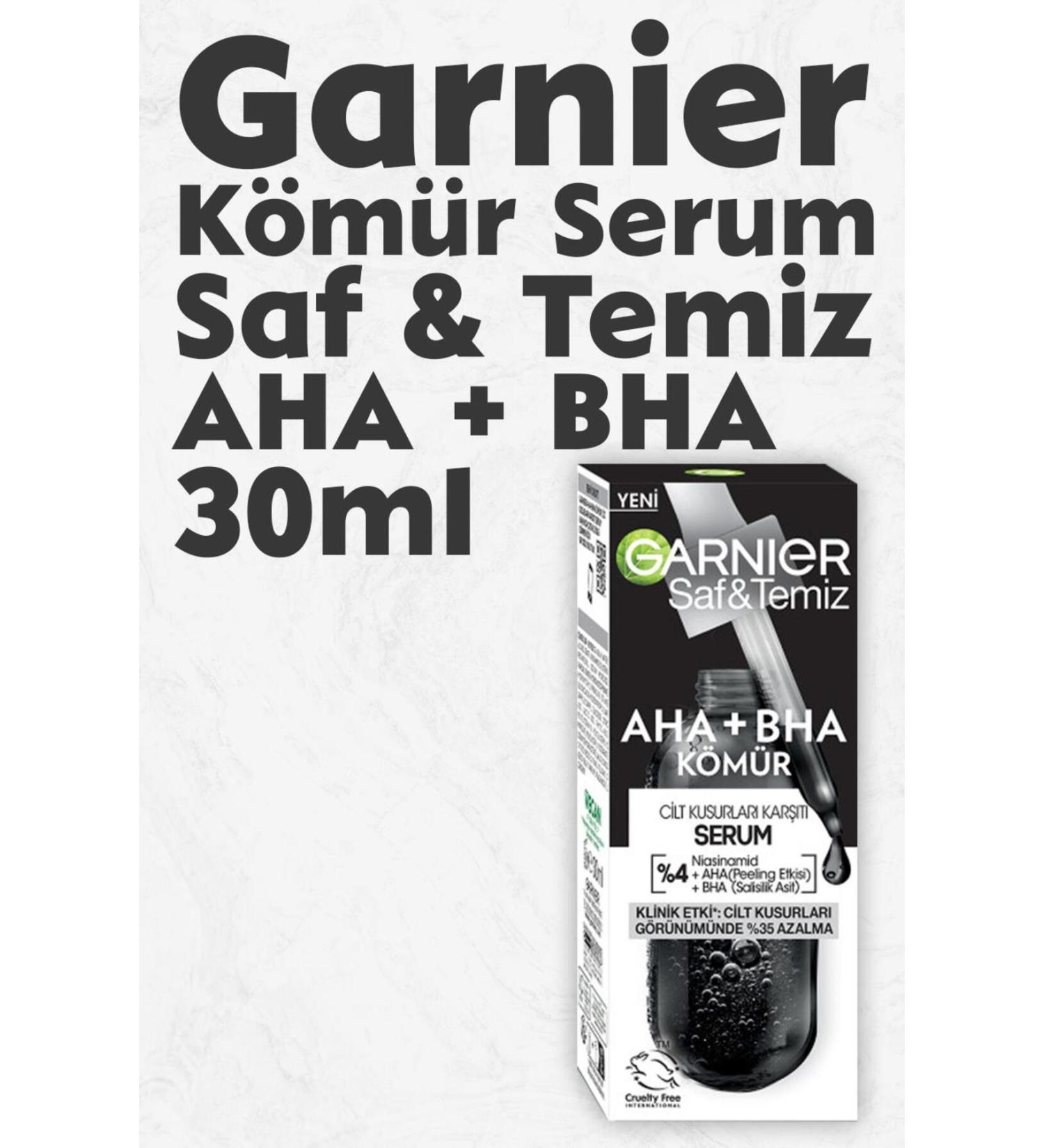 Garnier Serum Pure & Clean Aha Bha Charcoal 30 ml