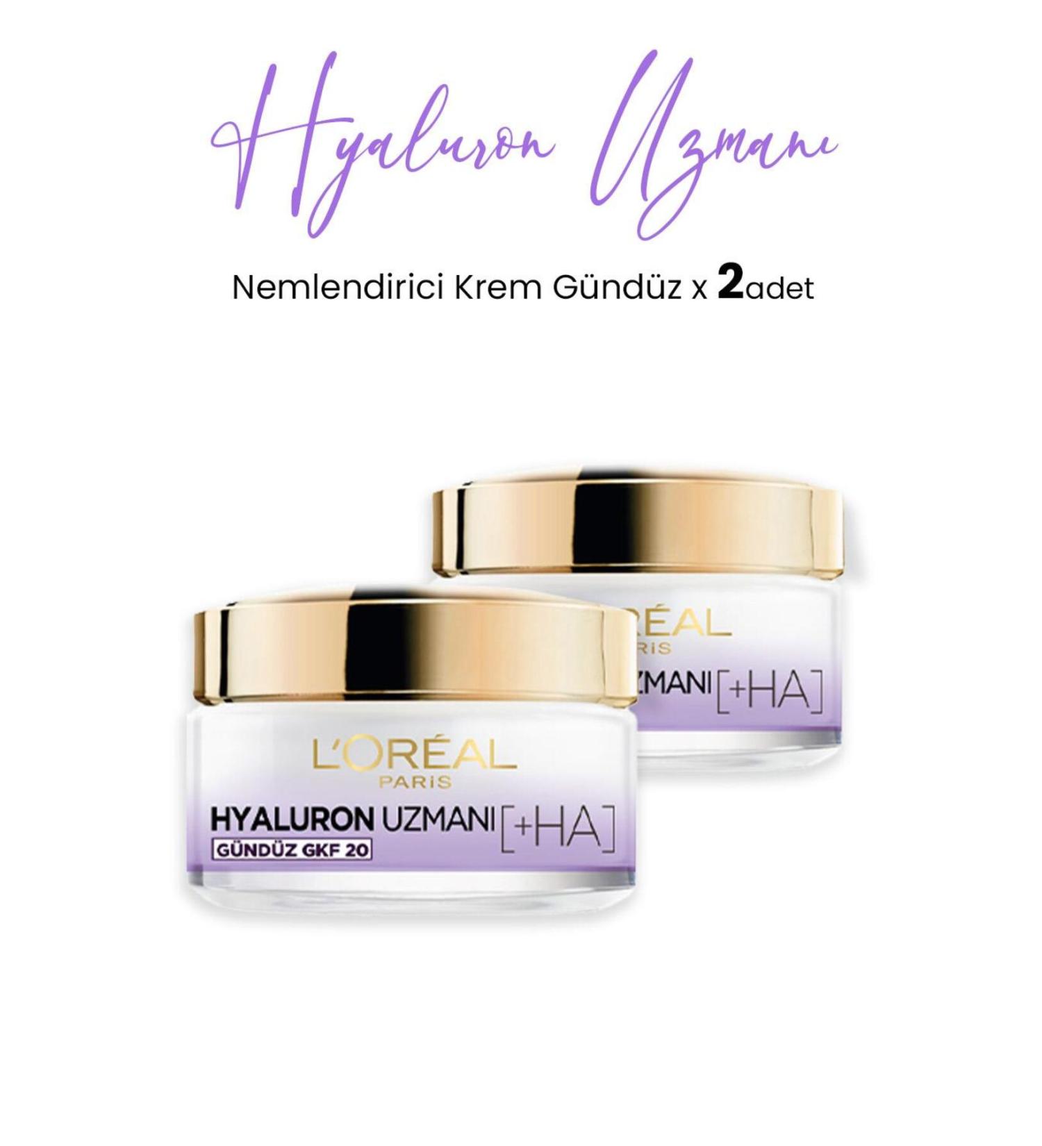 L'Oreal Paris Loreal Paris Hyaluron Expert Moisturizing Cream Day GKF20 50 ml x 2 Pcs