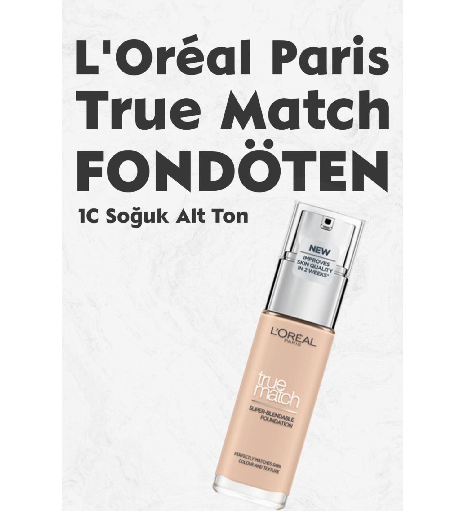 L'Oreal Paris Loreal Paris True Match Foundation 1C Cool Undertone