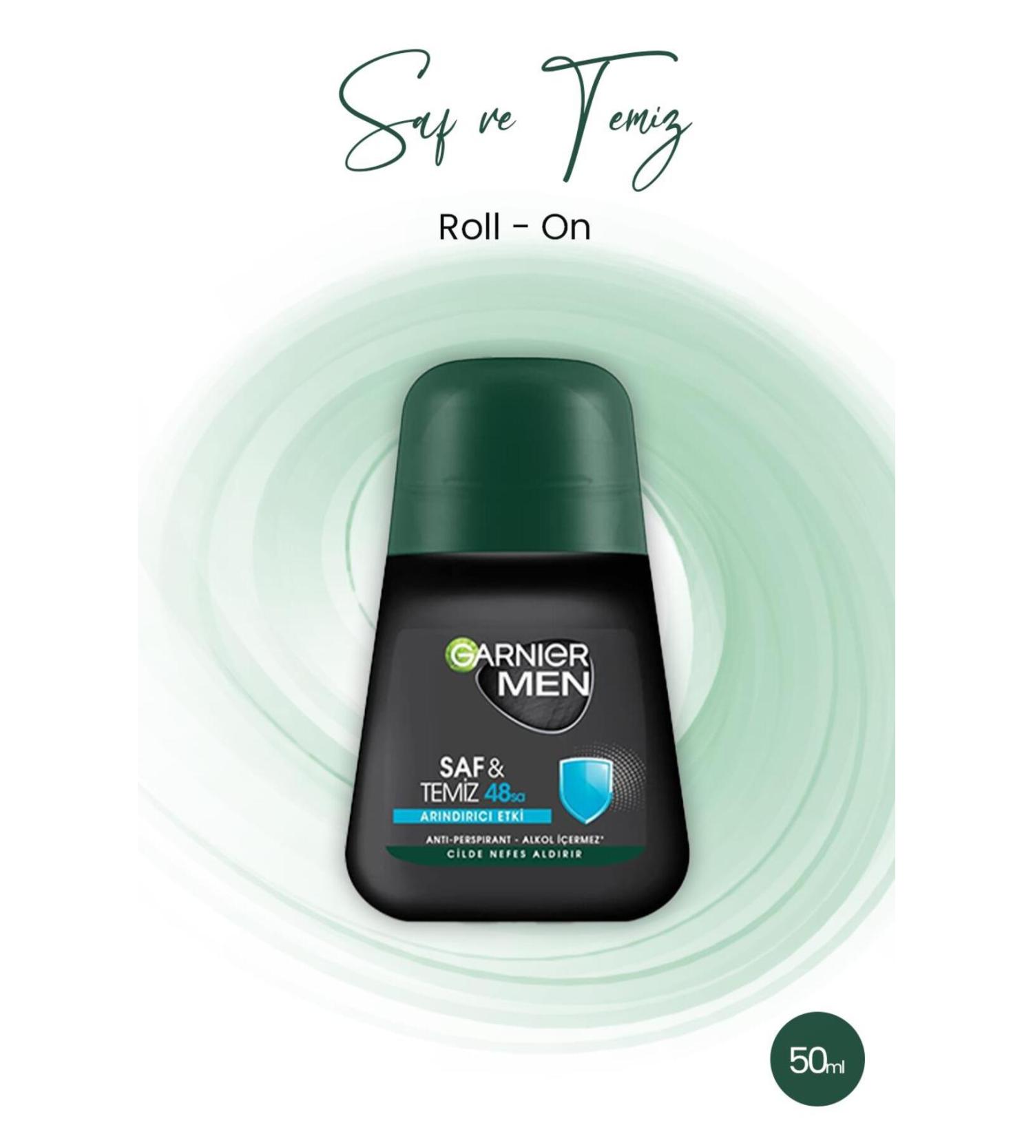 Garnier Men 48h Pure And Clean Roll-on 50 ml