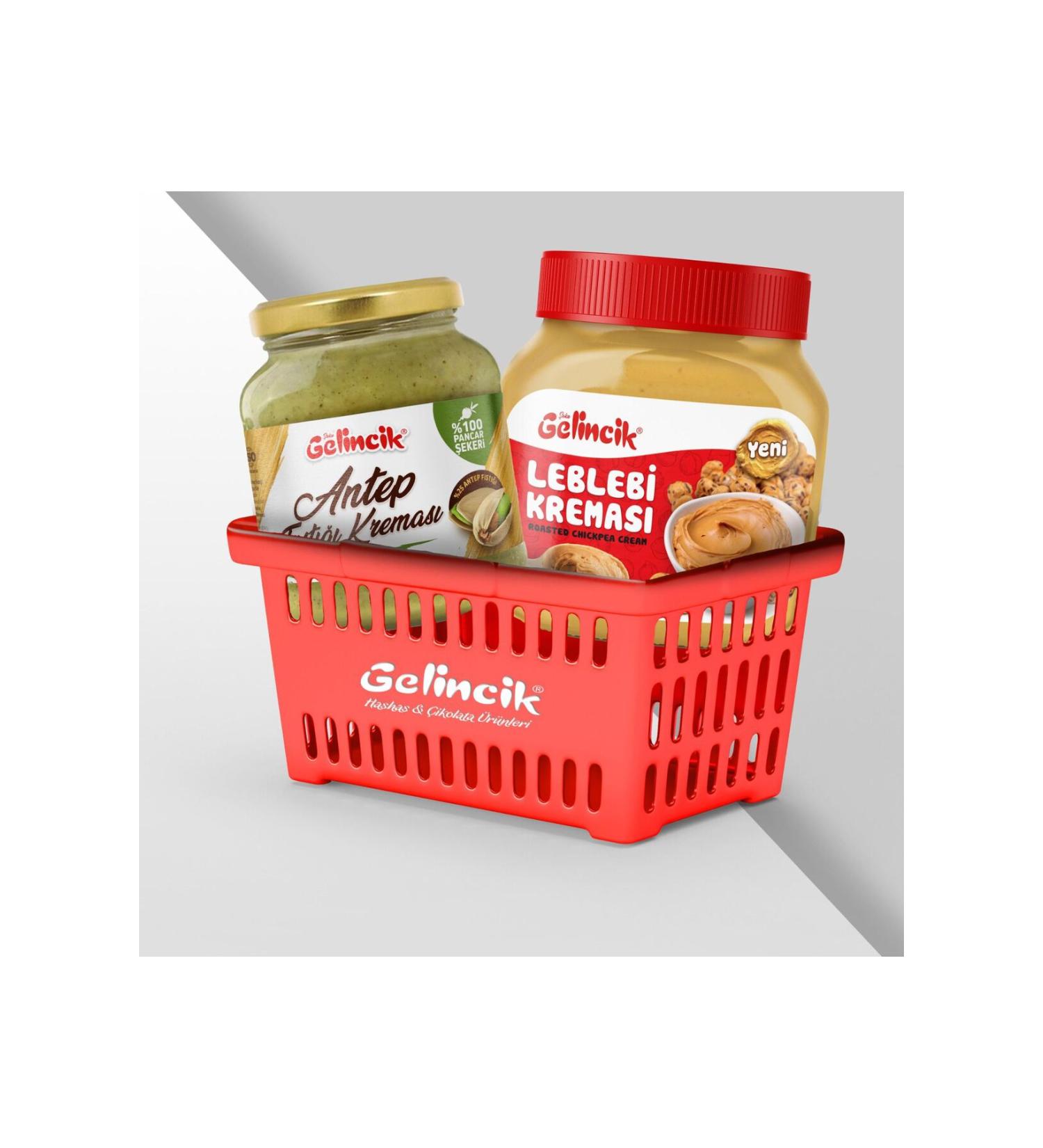 Gelincik 320gr Pistachio Cream and 650gr Chickpea Cream Ramadan Basket - Buy Online on GoSupps.com