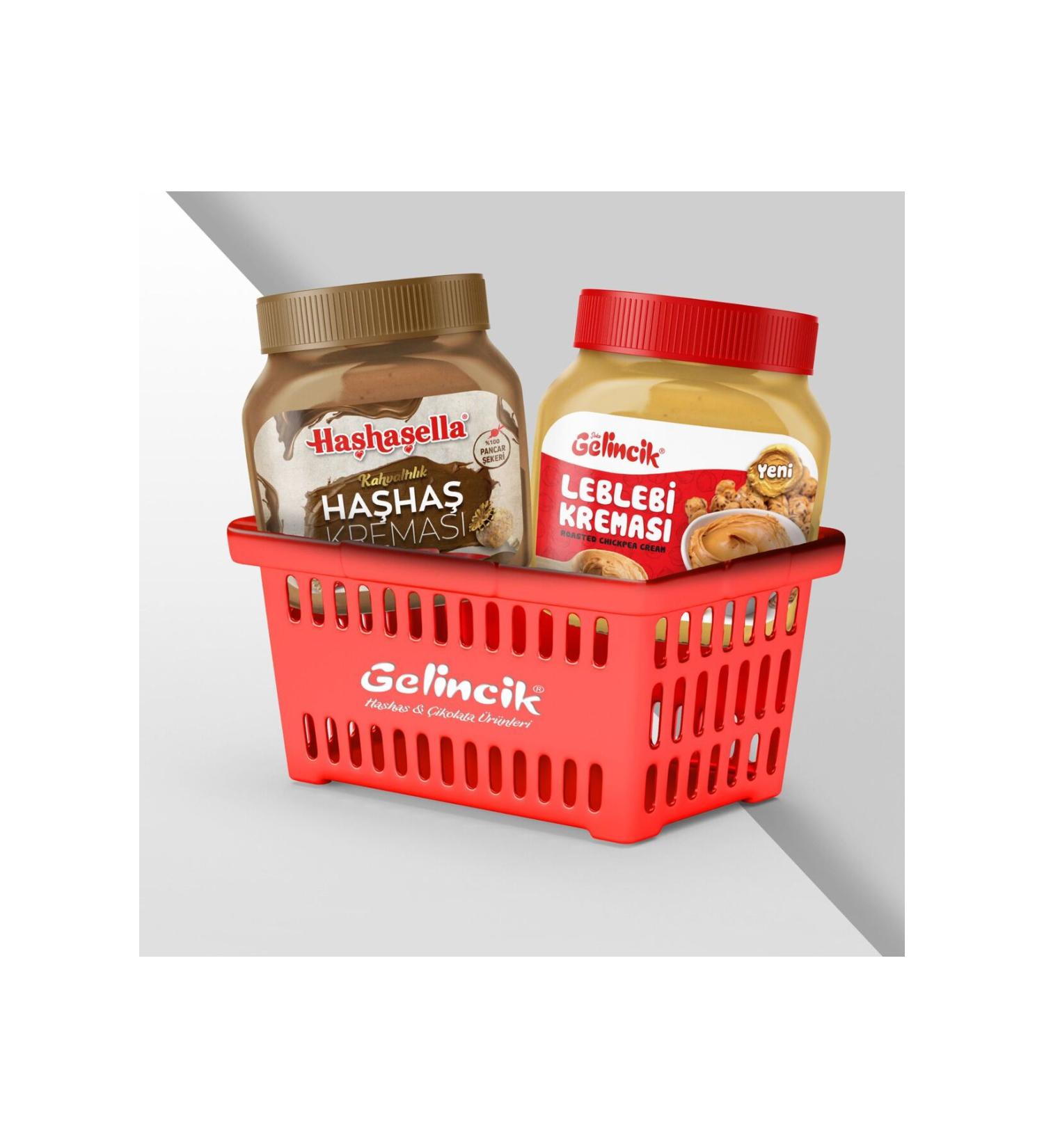 Gelincik 650gr Chickpea Cream and 650gr Poppy Cream Ramadan Basket - Buy Online on GoSupps.com