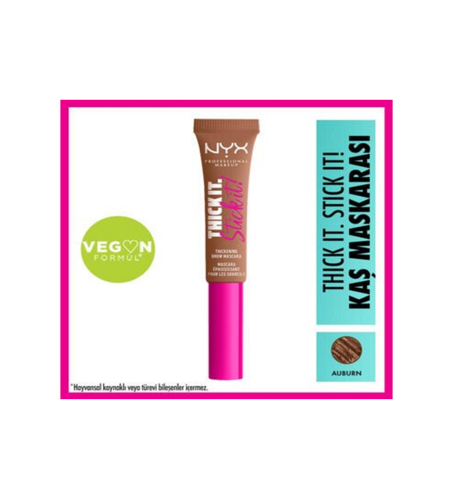 NYX Professional Makeup Thick It Stick It Eyebrow Mascara Auburn