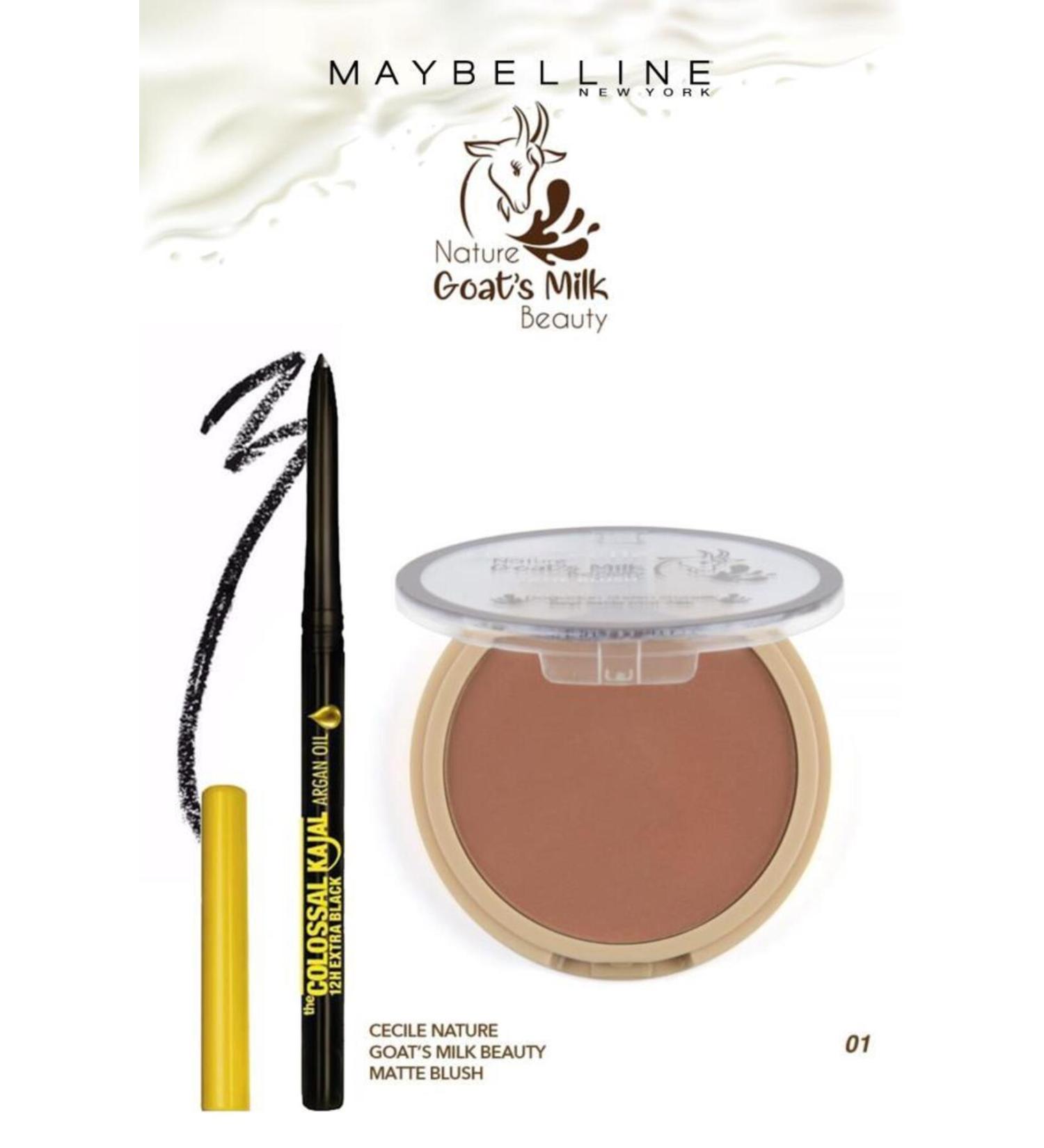 Maybelline New York Maybelline Kajal Pencil Cecile Goat Milk Blush 01 Makeup Set - Buy Online on GoSupps.com