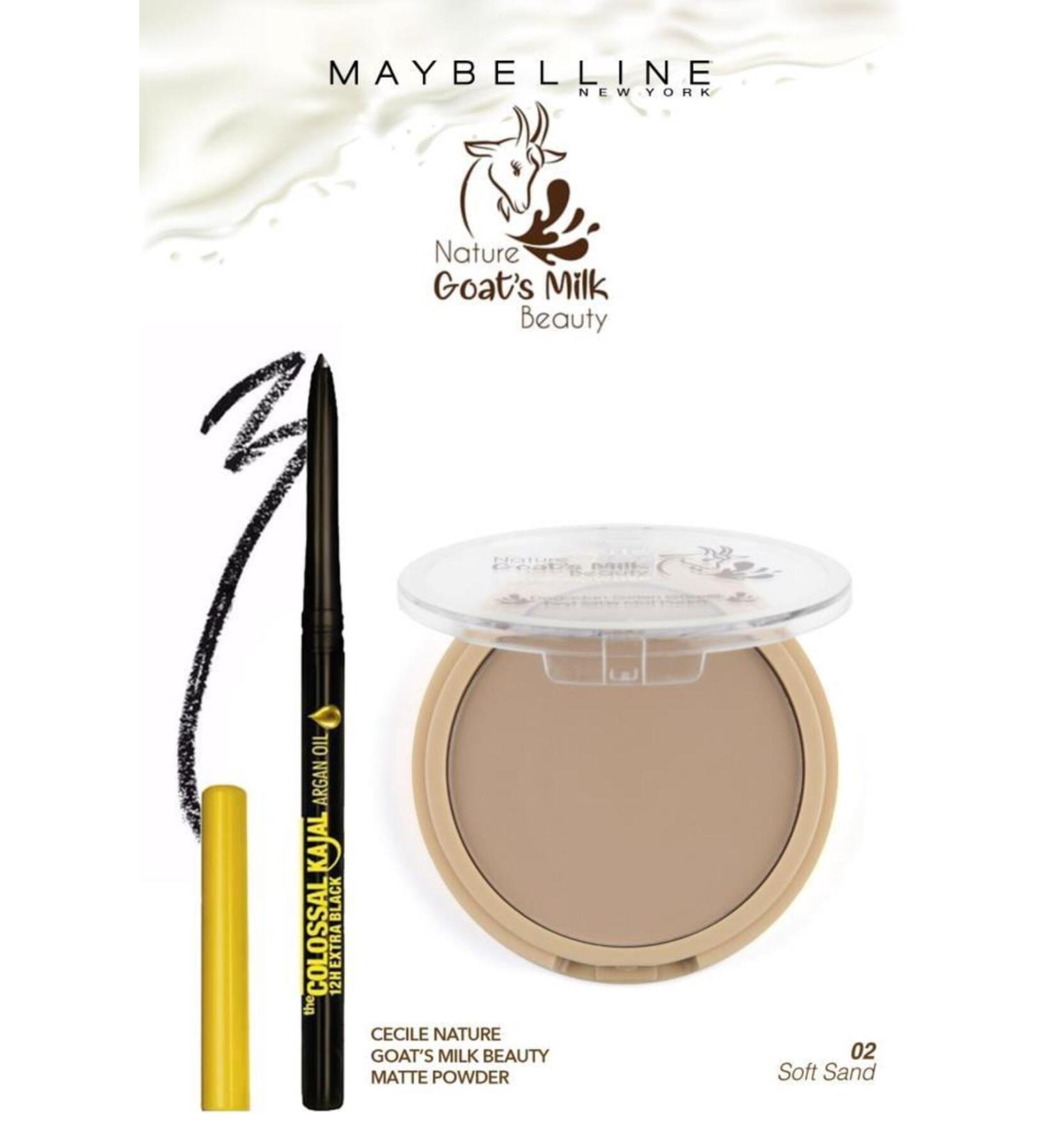 Maybelline New York Maybelline Kajal Pencil Cecile Goat Milk Powder 02 Makeup Set - Buy Online on GoSupps.com