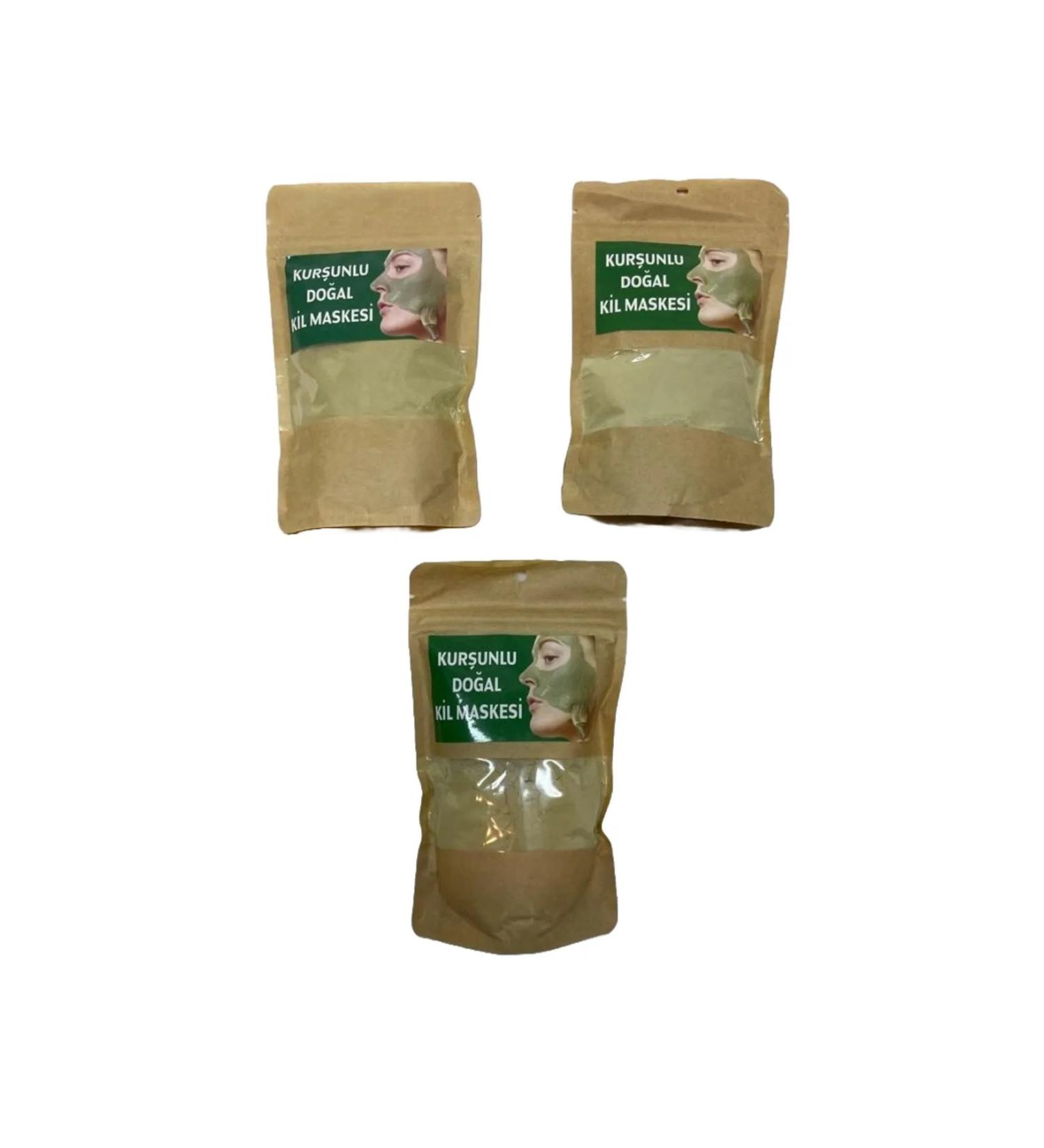 PEKSOY NATURAL LEAD CLAY GREEN CLAY 600 gr (3PCS)