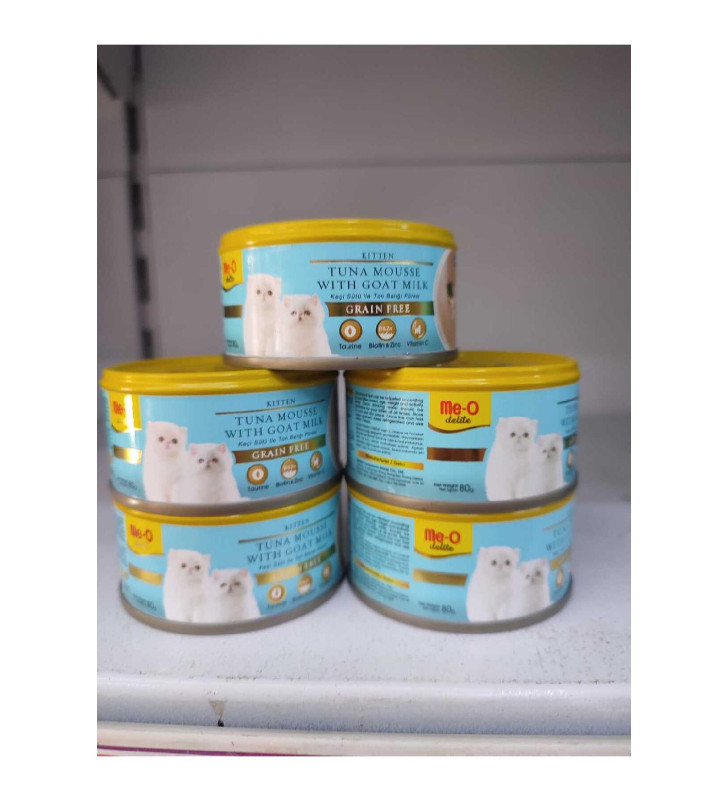 Me-o Delite ME-O TUNA GOAT MILK KITTEN CAT WET FOOD 80 GR