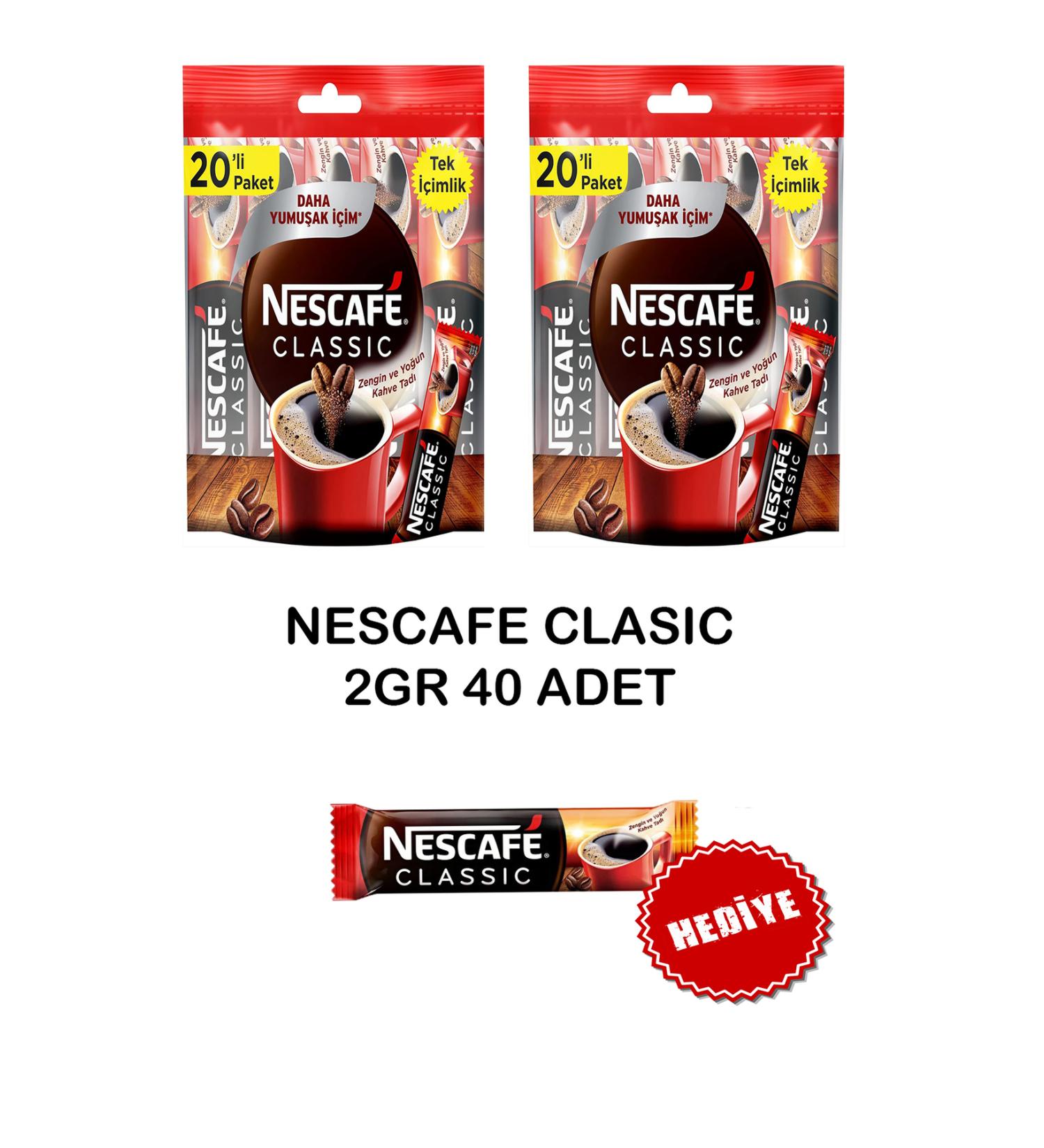 Indispensable for Nescafe Coffee Lovers Classic 2gr Advantage Package