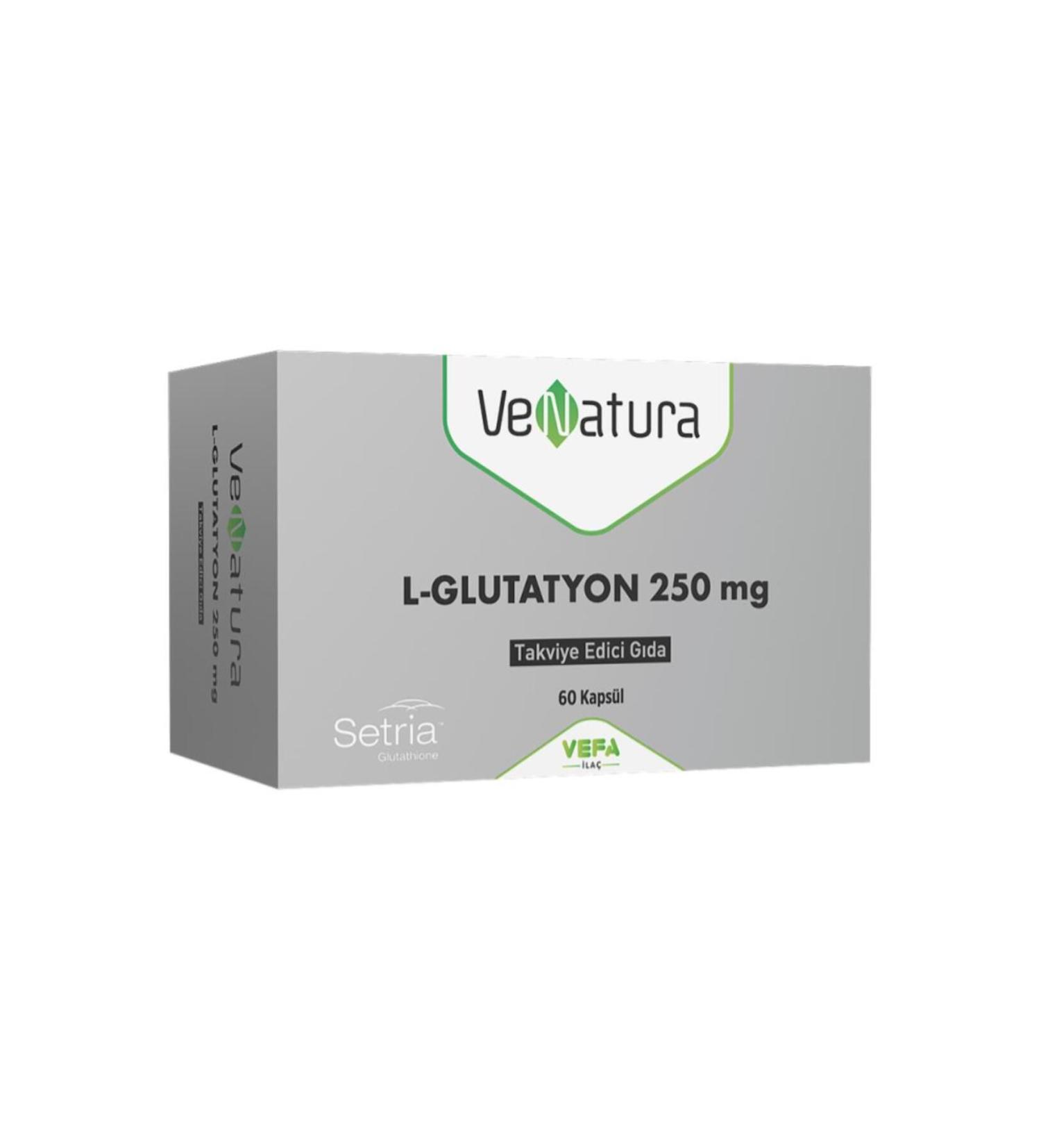 Venatura L-Glutathione 250mg 60 Capsules
