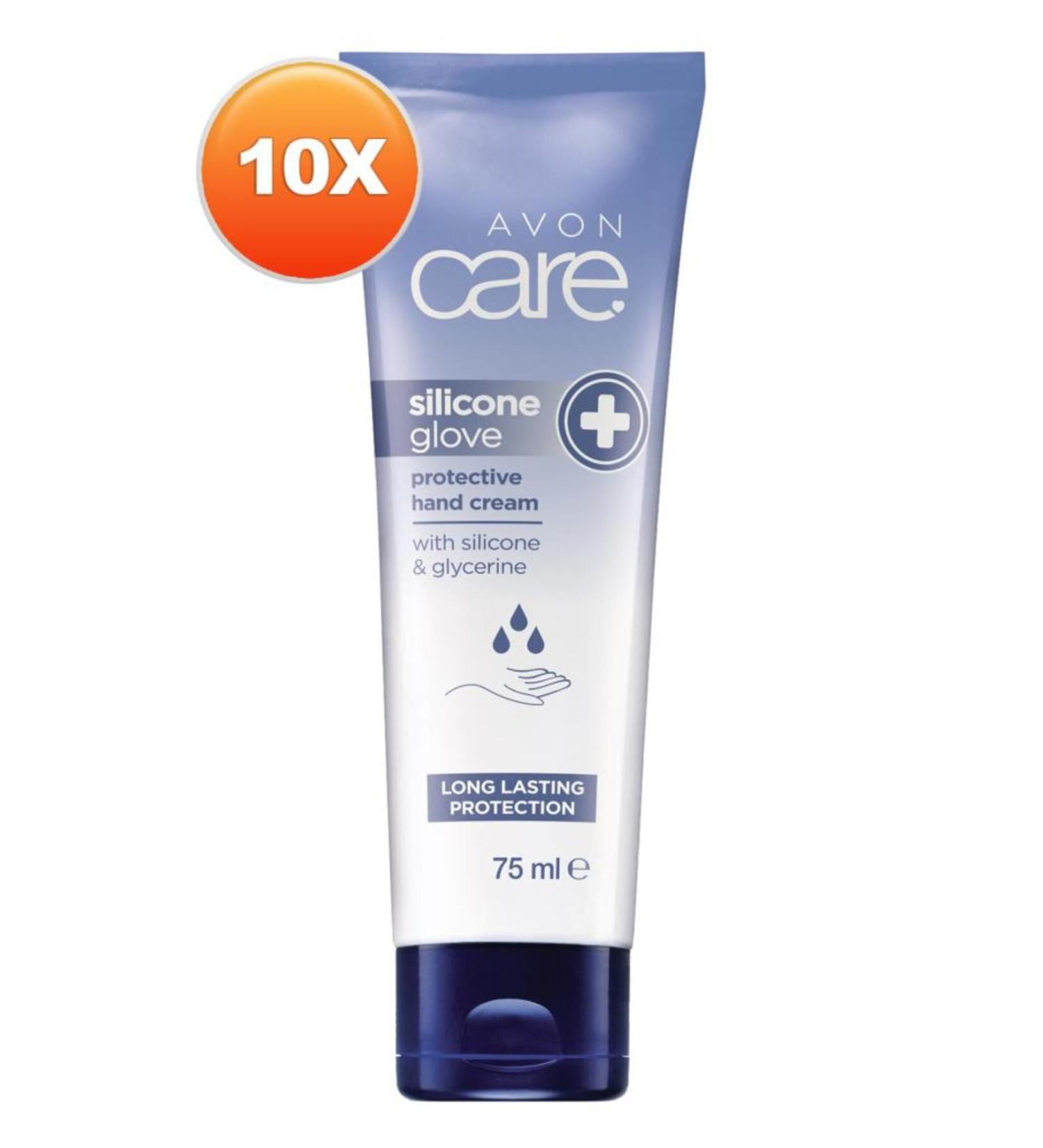 Avon Care Silicone and Glycerin Essence Hand Cream 75 Ml. Set of Ten