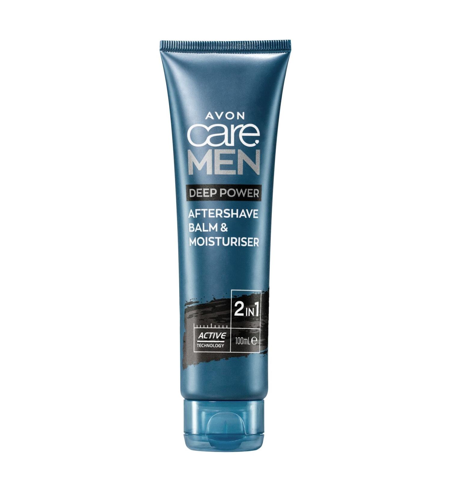 Avon Care Deep Power 2 in 1 After Shave Balm and Moisturizer 100 Ml.