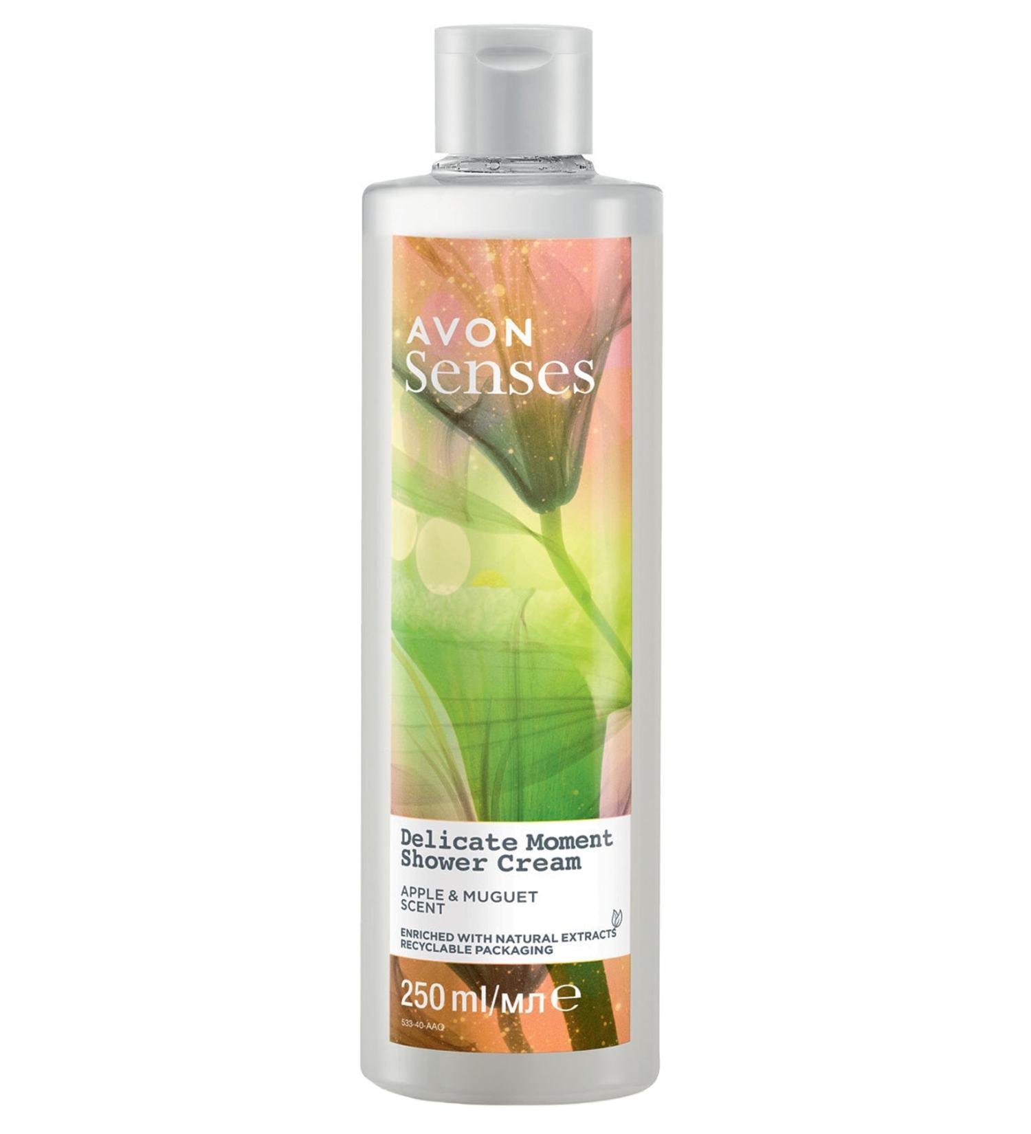 Avon Senses Delicate Moment Apple and Lily of the Valley Scented Cream Shower Gel 250 Ml. - Buy Online on GoSupps.com