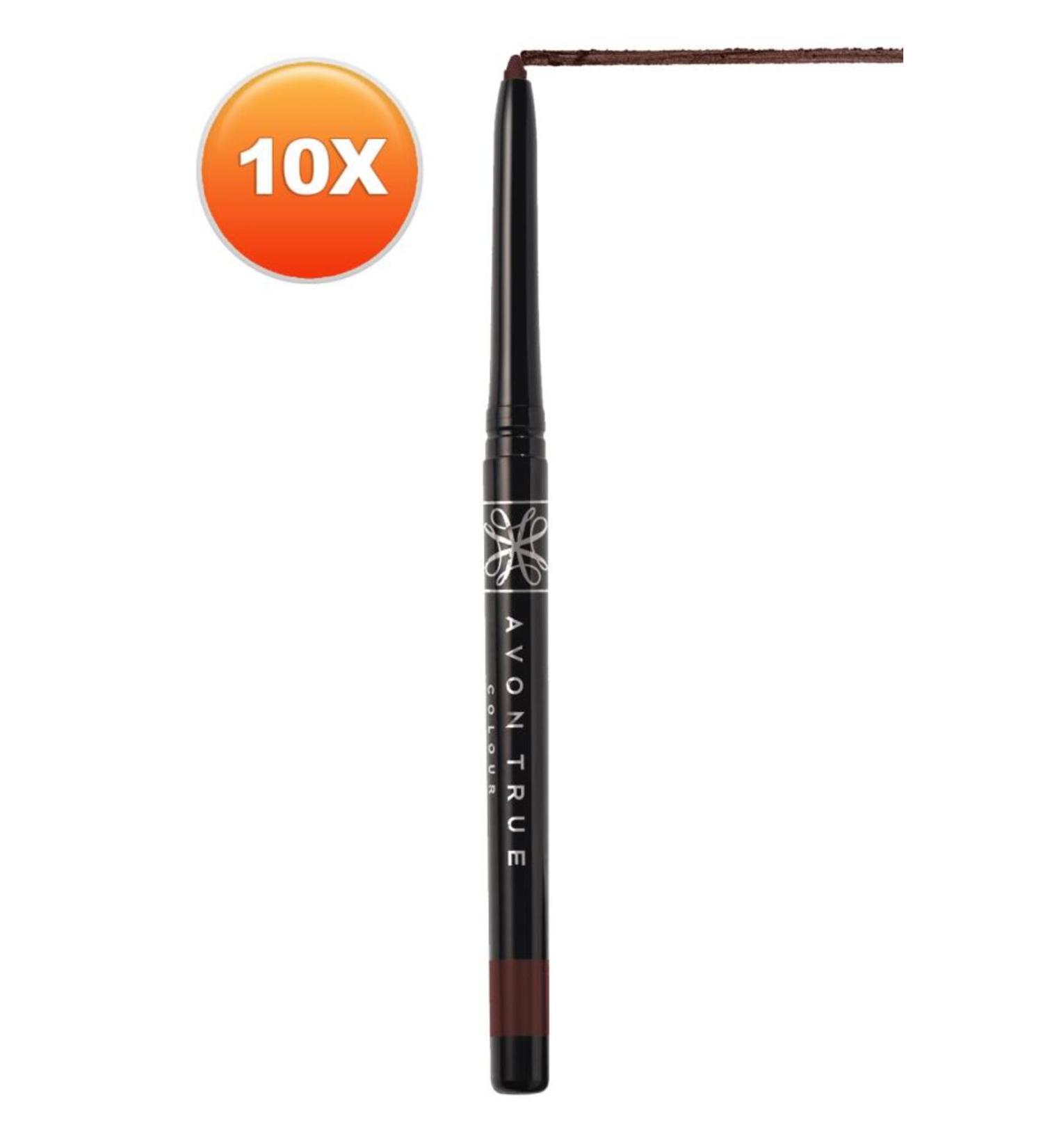 Avon Glimmersticks Retractable Eyeliner Cosmic Brown Set of 10