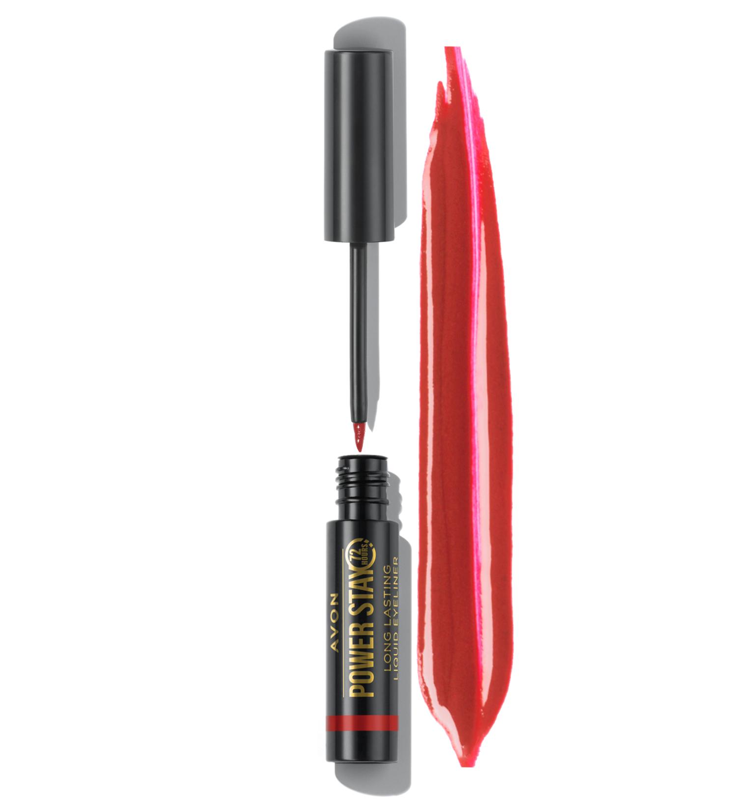 Avon Power Stay Long-Lasting Liquid Eyeliner Cherry Red - Buy Online on GoSupps.com