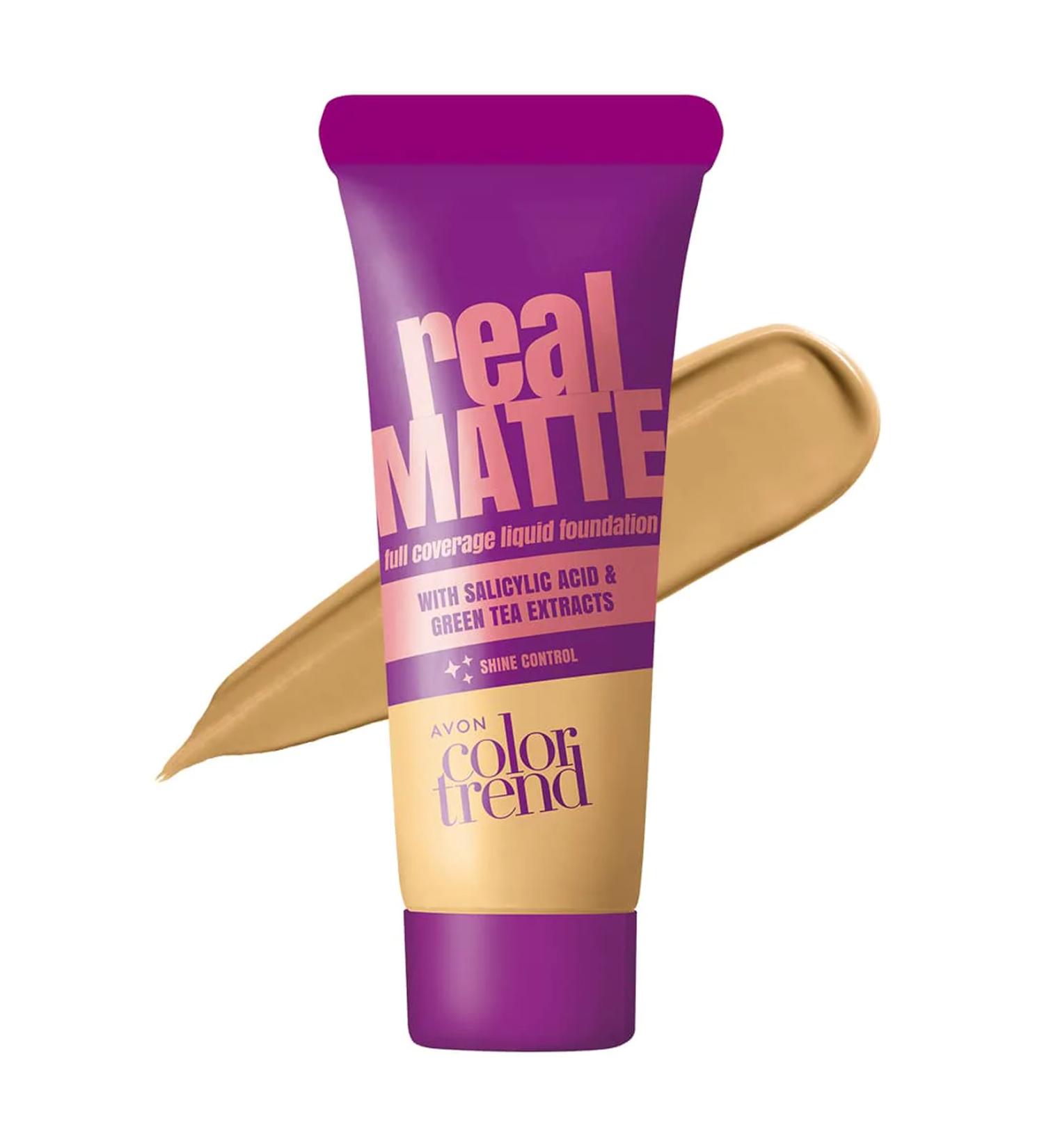 Avon Color Trend Real Matte Liquid Foundation Shine Control 30 Ml. Nude 228g - Buy Online on GoSupps.com