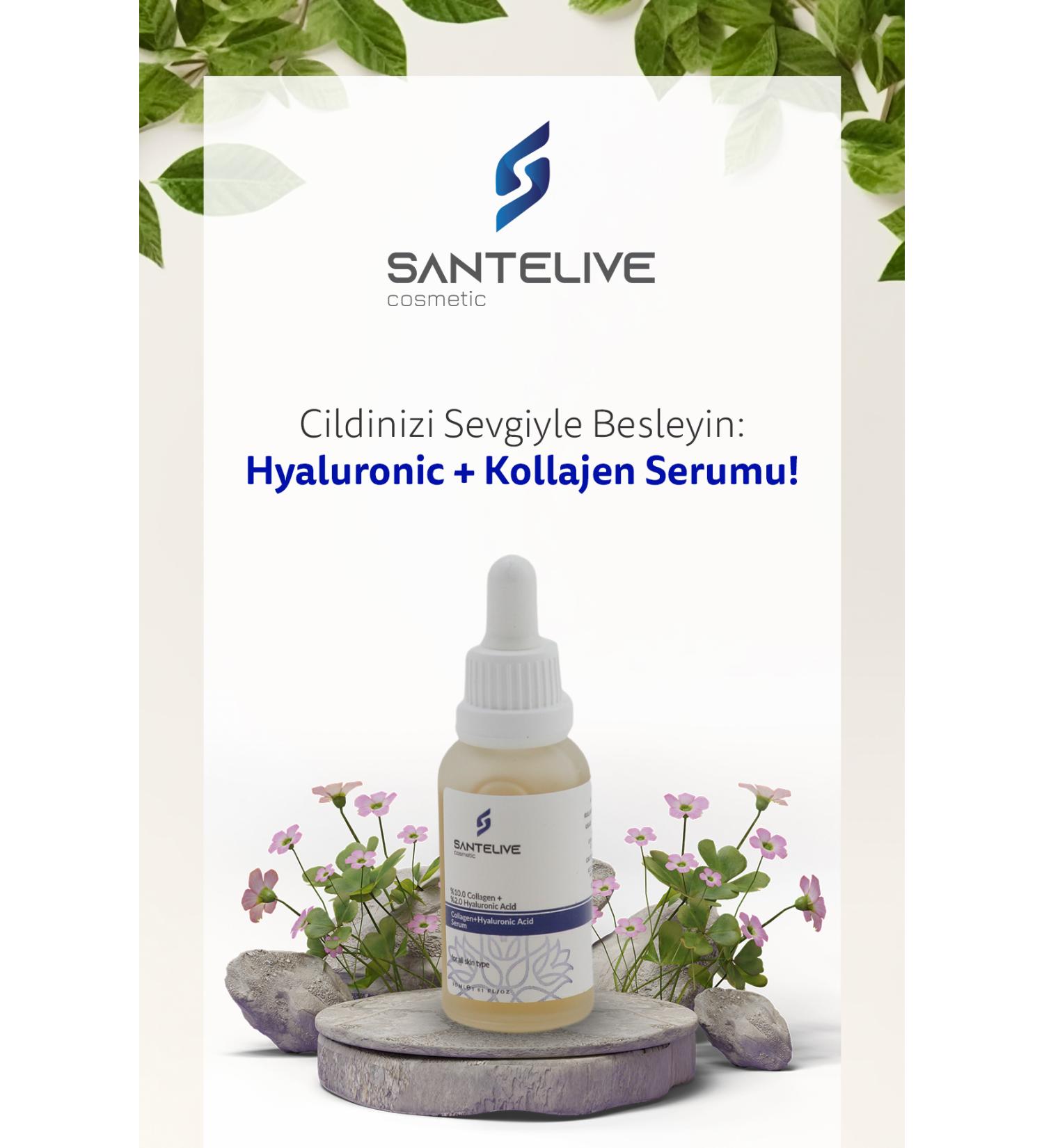 Santelive Collagen Serum 30 ml Provitamin B5 Hyaluronic Acid Collagen