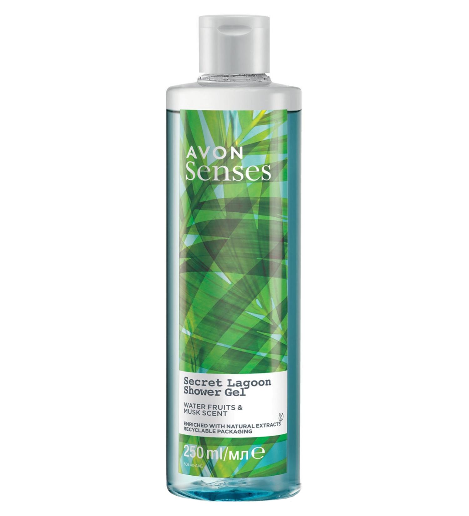 Avon Senses Secret Lagoon Water Fruits and Musk Scented Shower Gel 250 Ml. - Buy Online on GoSupps.com
