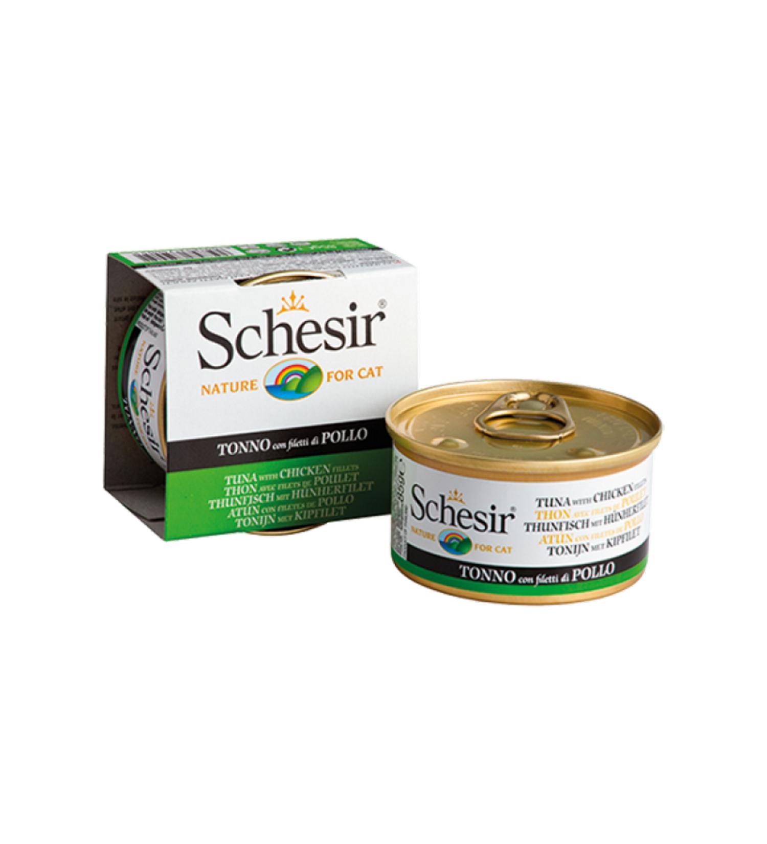 Schesir Cat Jelly Tuna and Chicken Cat Canned Food 85 Gr 205078