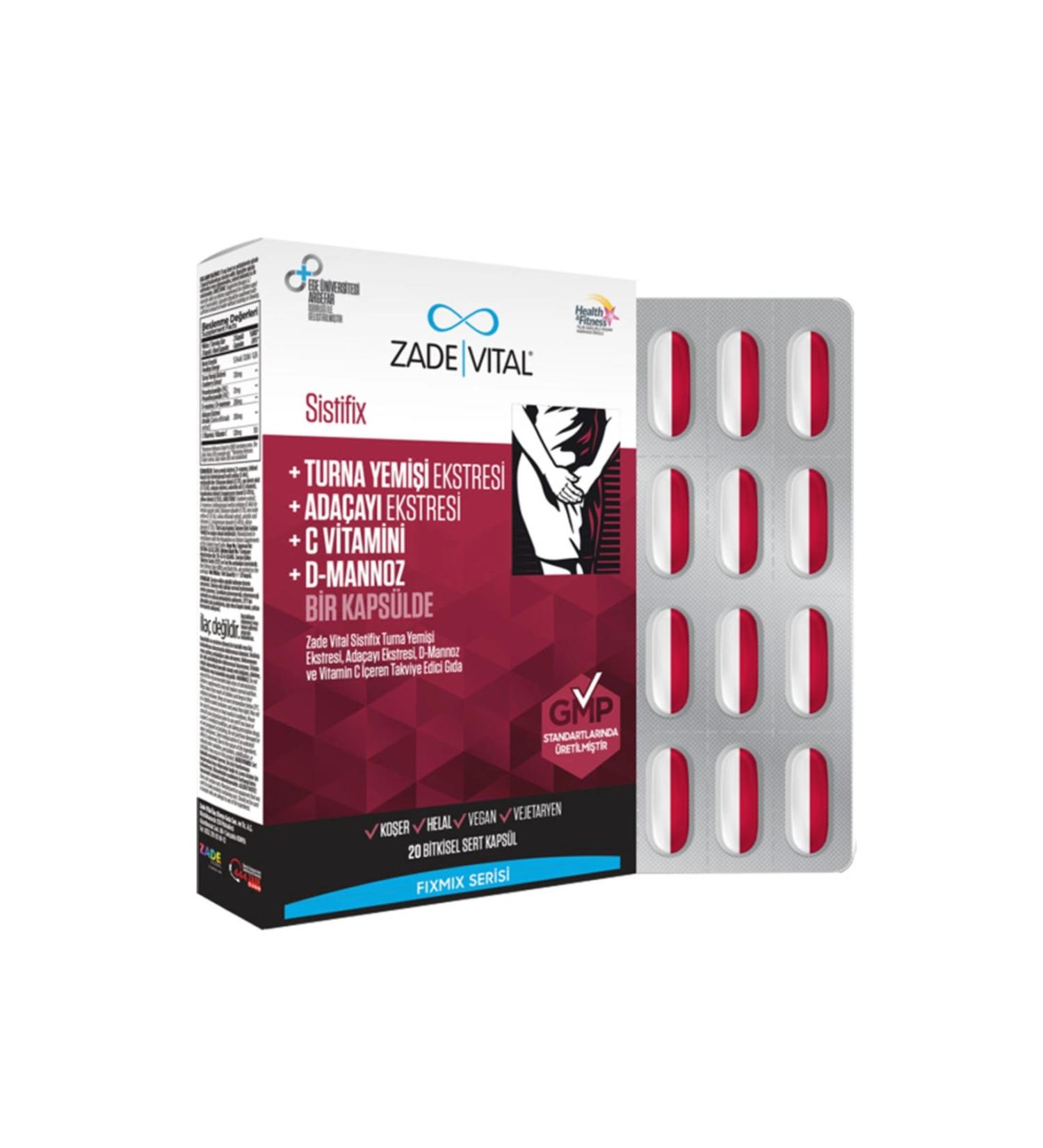 Zade Vital Sistifix Food Supplement 20 Capsules