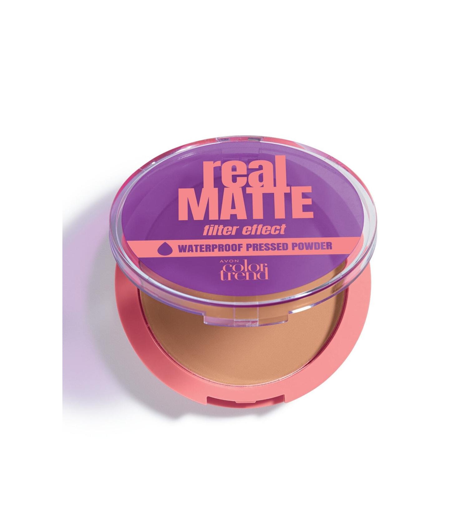 Avon Color Trend Real Matte Filter Effect Matte Powder Neutral Medium Tan