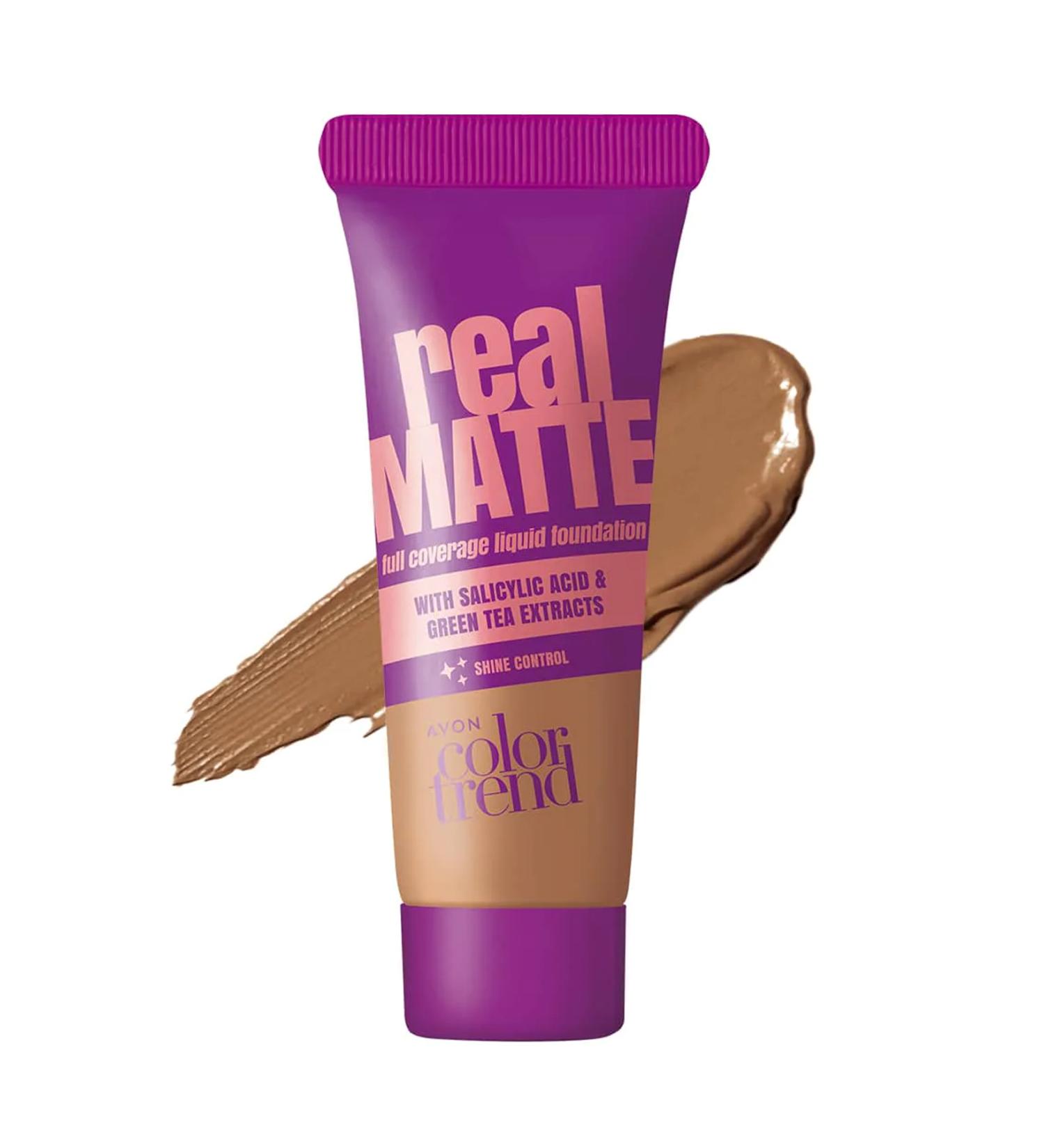 Avon Color Trend Real Matte Liquid Foundation Shine Control 30 Ml. Medium Beige 310n - Buy Online on GoSupps.com