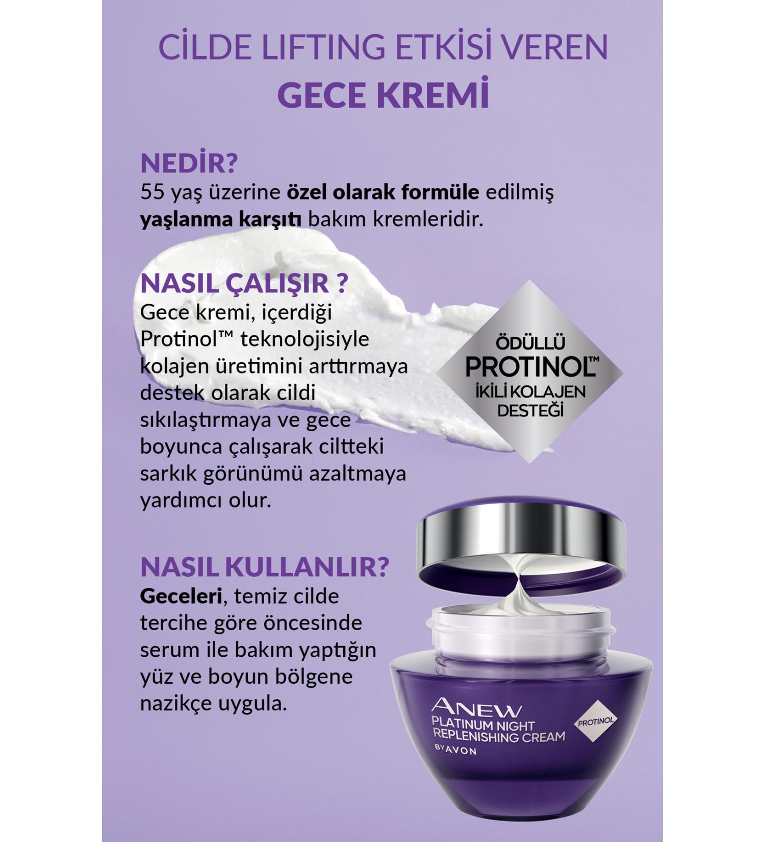 Avon Anew Platinum Night Face Cream 50 Ml. - Buy Online on GoSupps.com