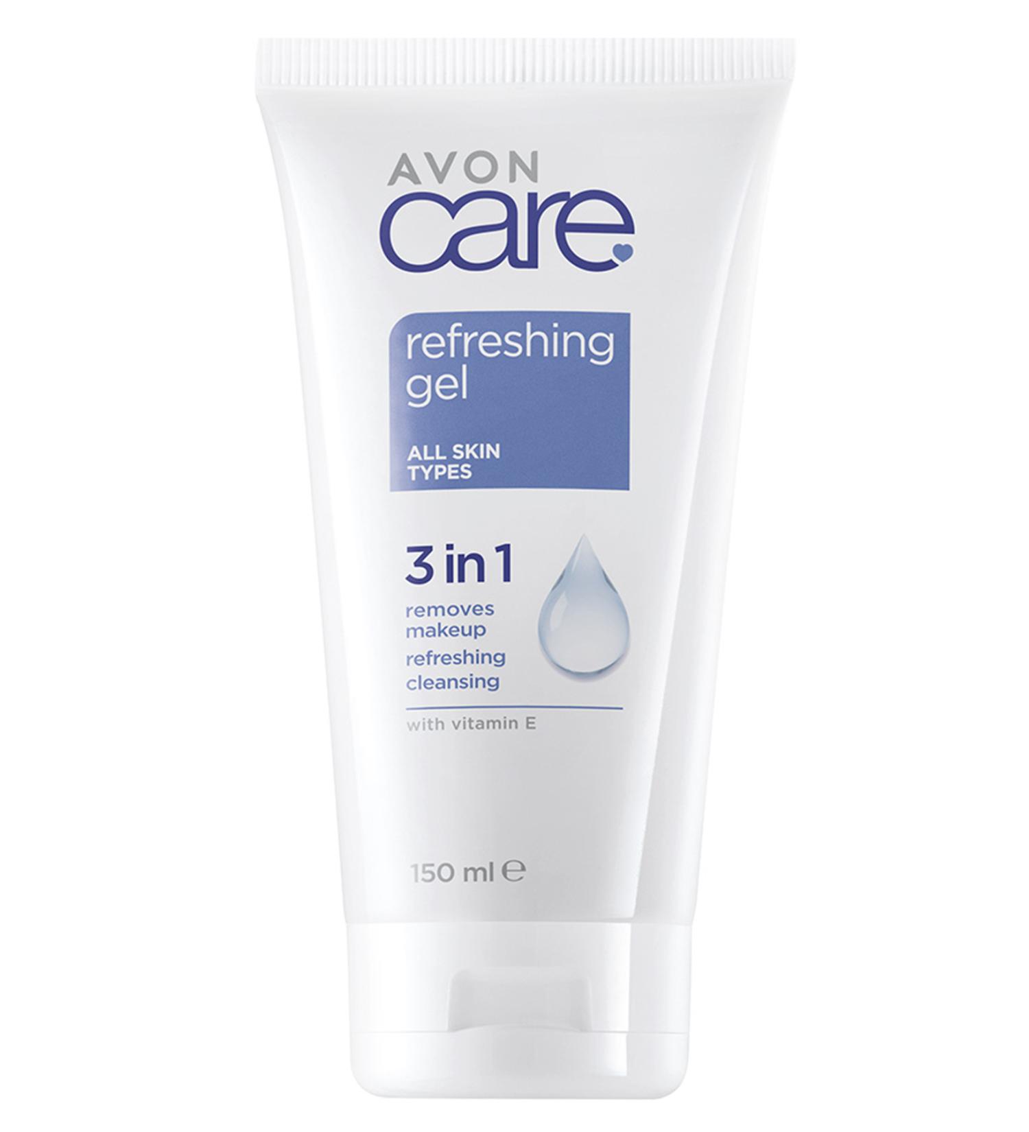 Avon Care Refreshing Gel 3 in 1 Vitamin E Make-Up Remover Gel 150 Ml.