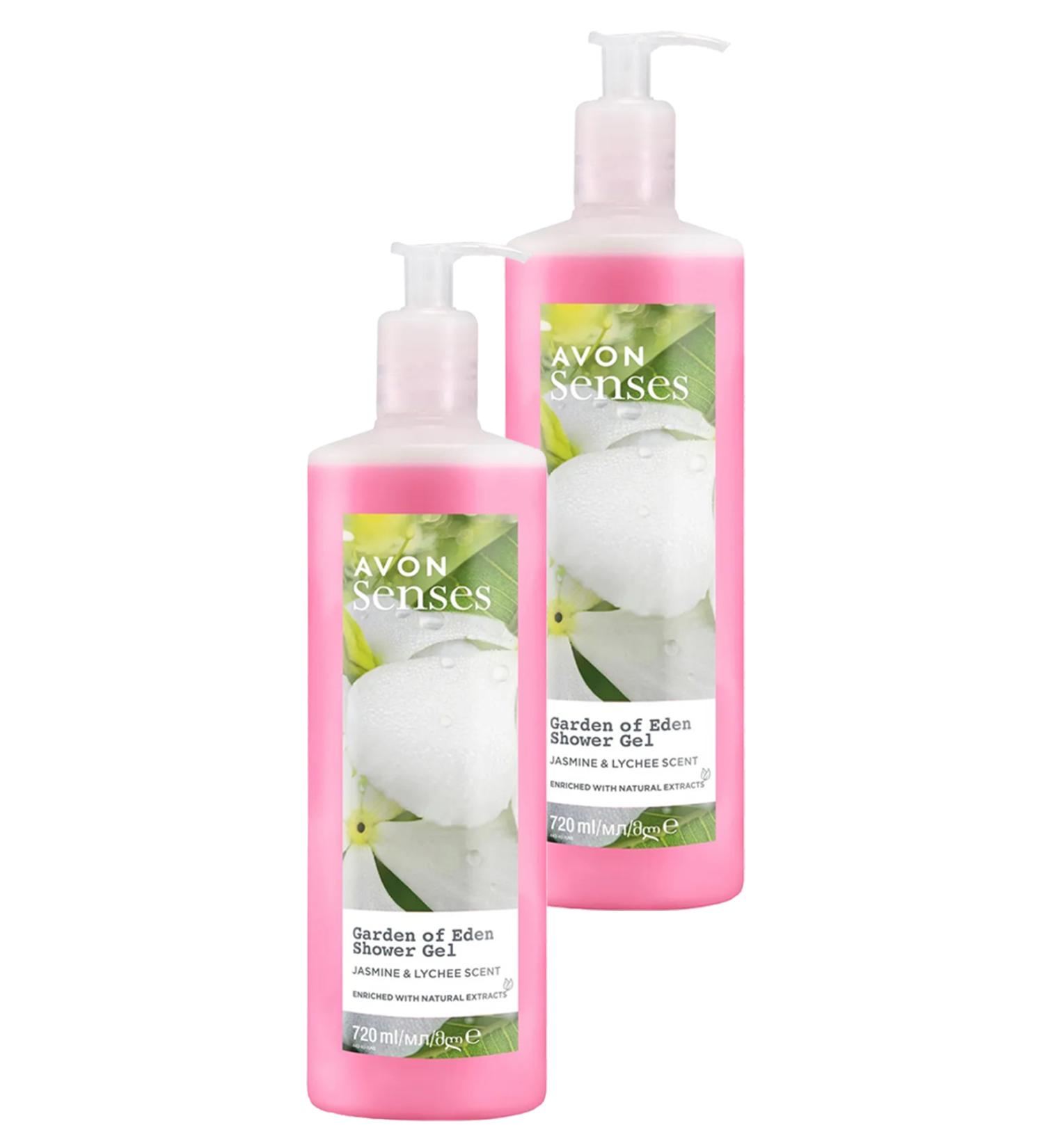Avon Garden of Eden Moisturizing Shower Gel 720 Ml. Set of Two