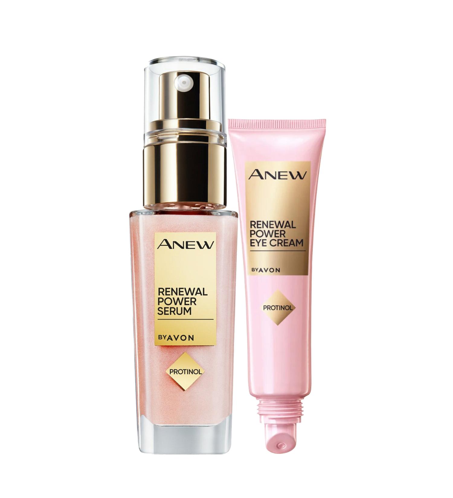 Avon Anew Renewal Power Protinol Serum and Eye Contour Cream Package - Buy Online on GoSupps.com