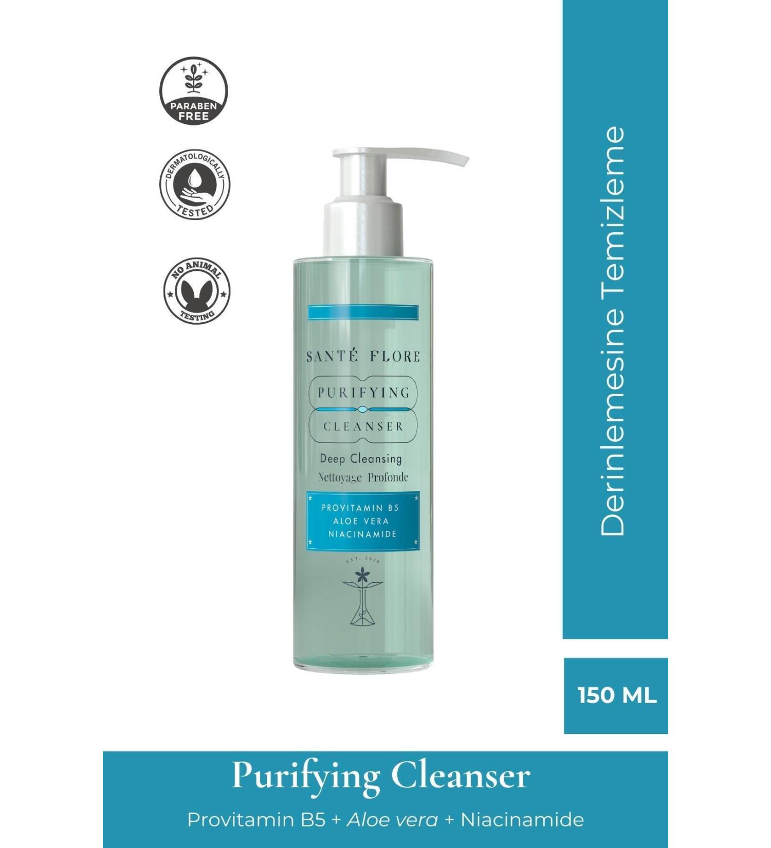 Sante Flore Purifying Cleanser - Facial Cleansing Gel 150ml - Buy Online on GoSupps.com