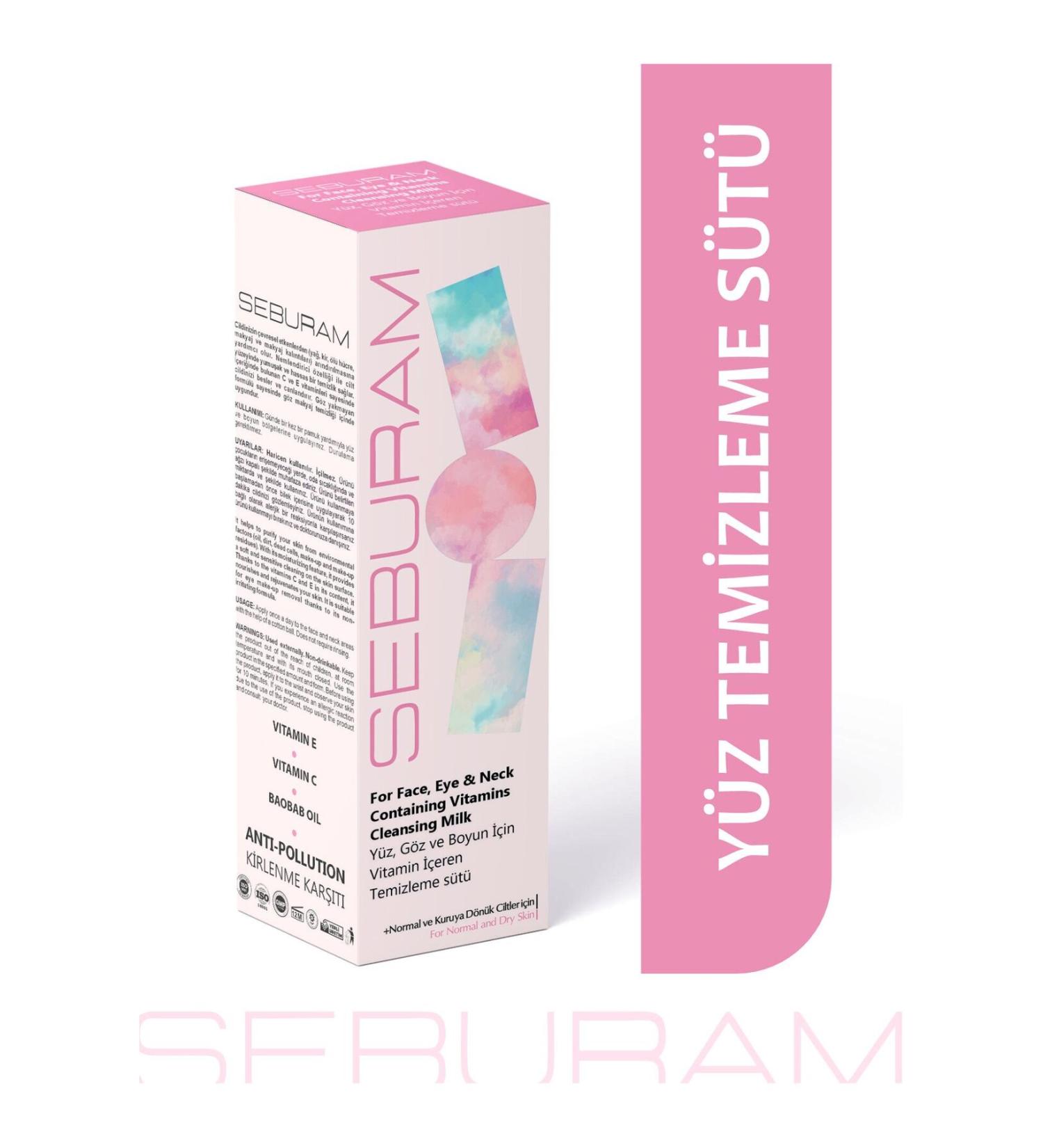 SEBURAM Face Cleansing Milk for Sensitive and Oily Skin Face Moisturizer & Cleanser - Buy Online on GoSupps.com